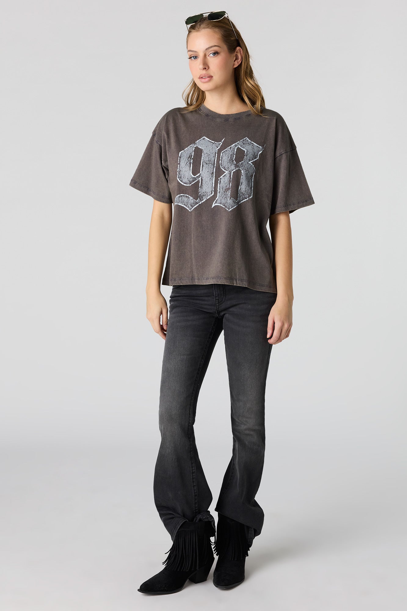 Washed Graphic Boyfriend T-Shirt