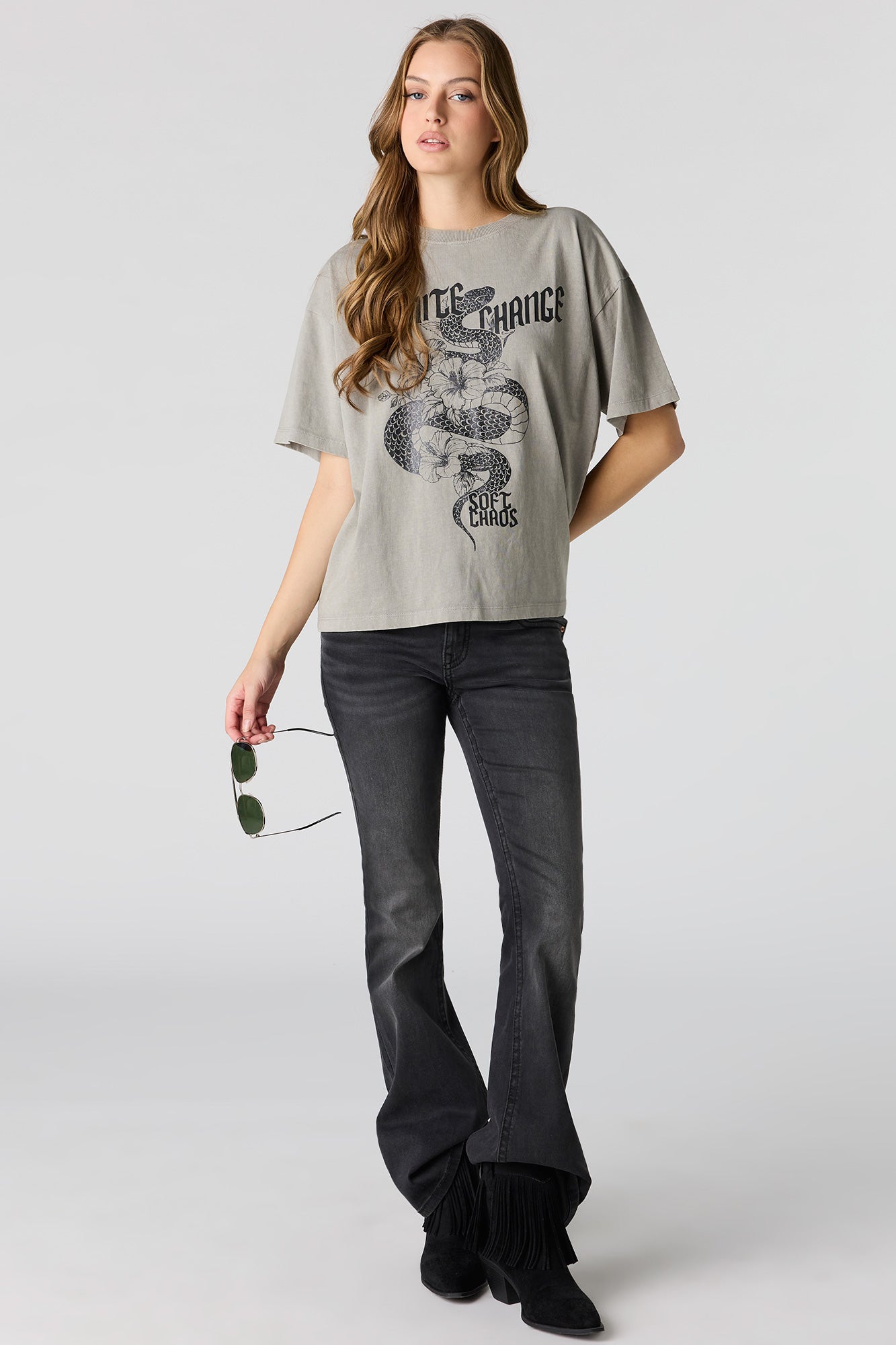 Washed Graphic Boyfriend T-Shirt