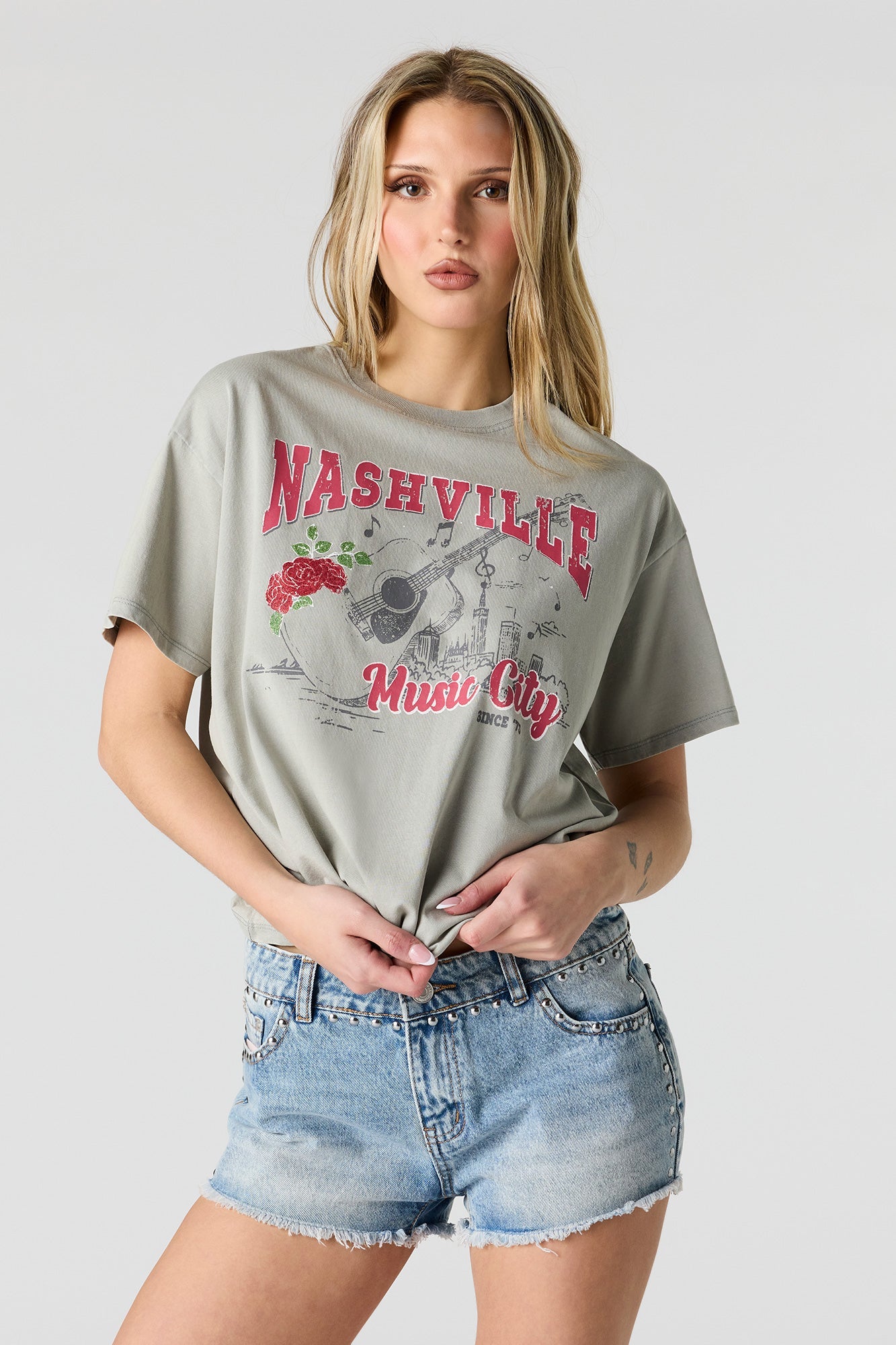 Graphic Washed Boyfriend T-Shirt