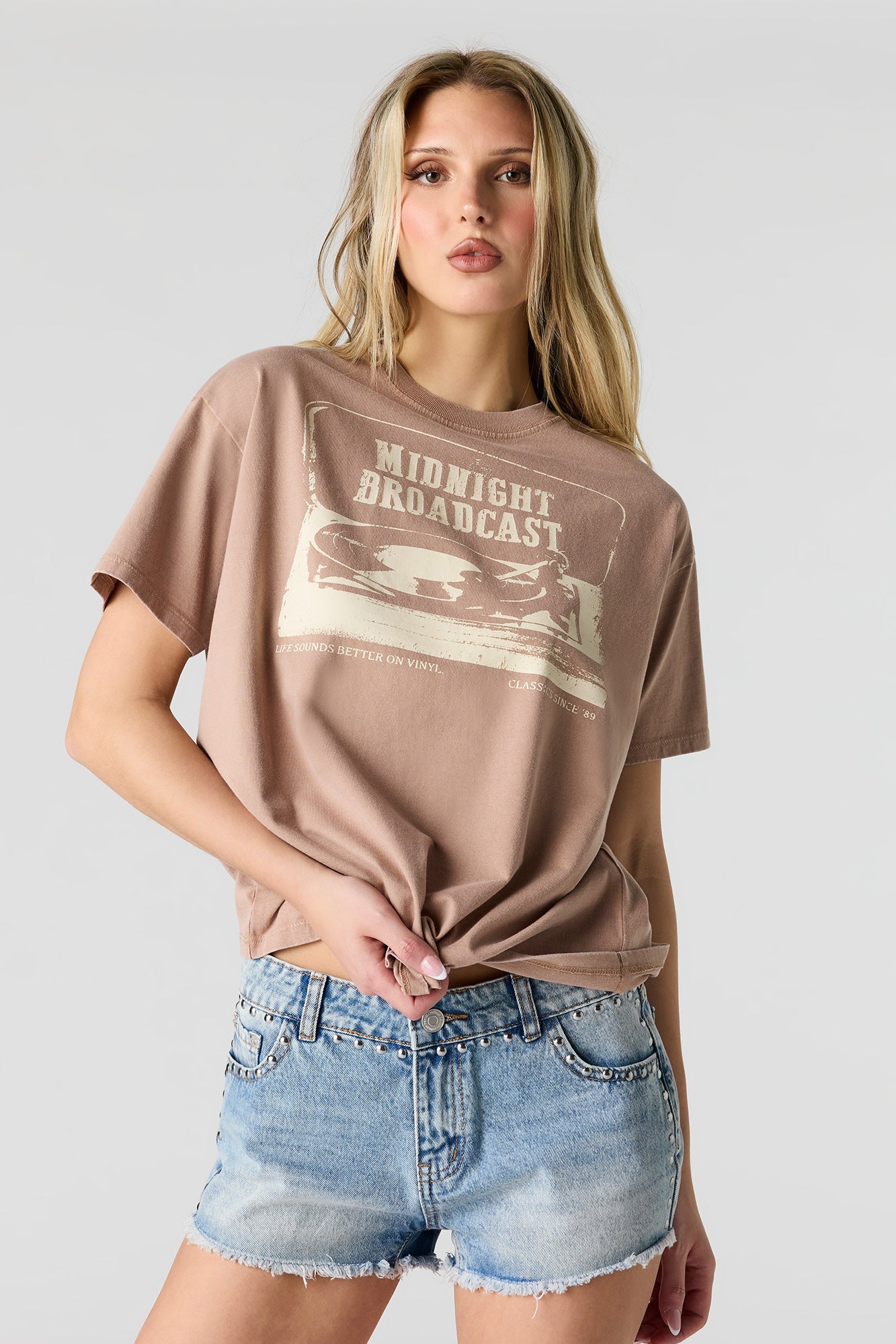 Graphic Washed Boyfriend T-Shirt
