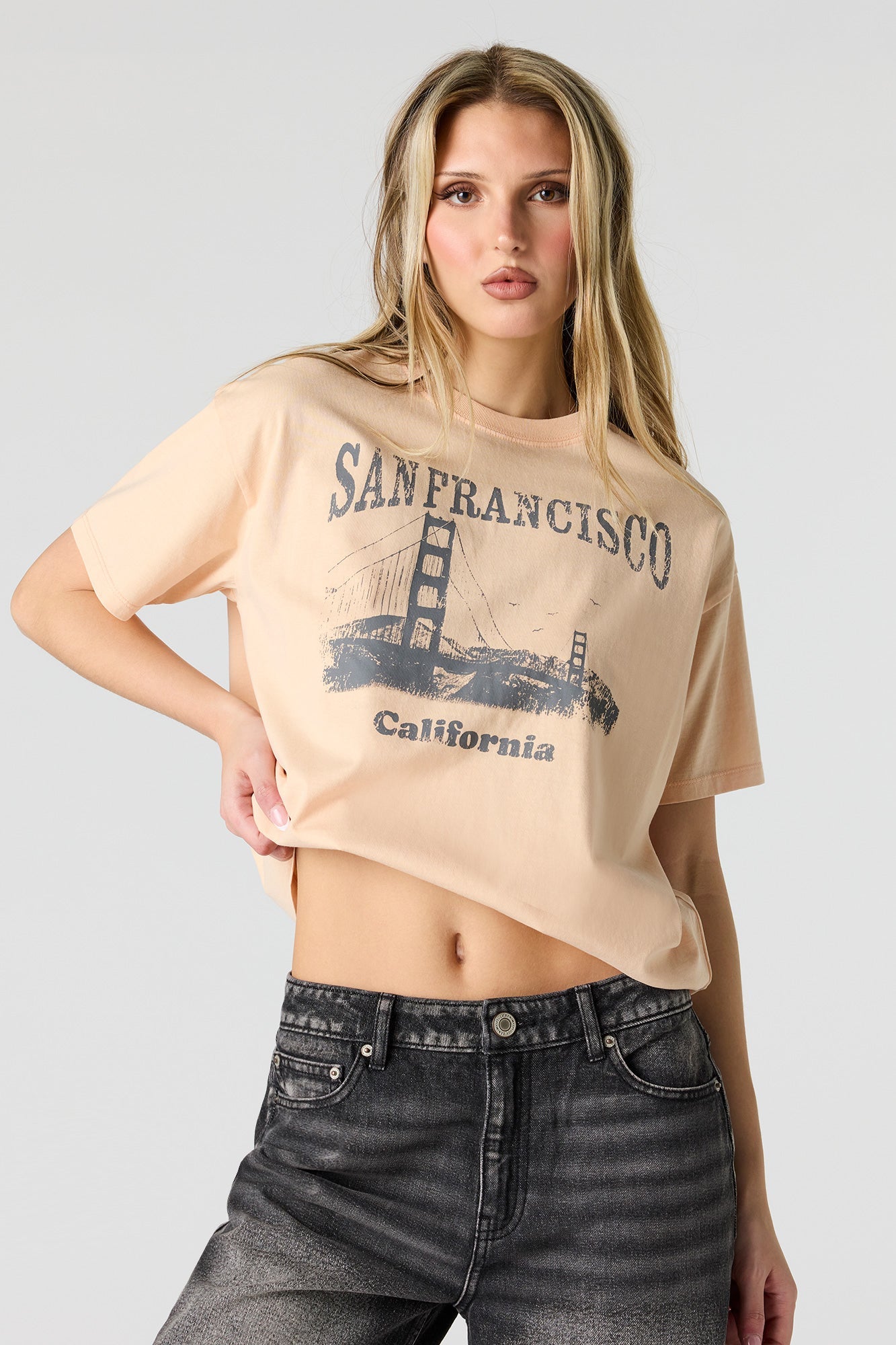 Graphic Washed Boyfriend T-Shirt