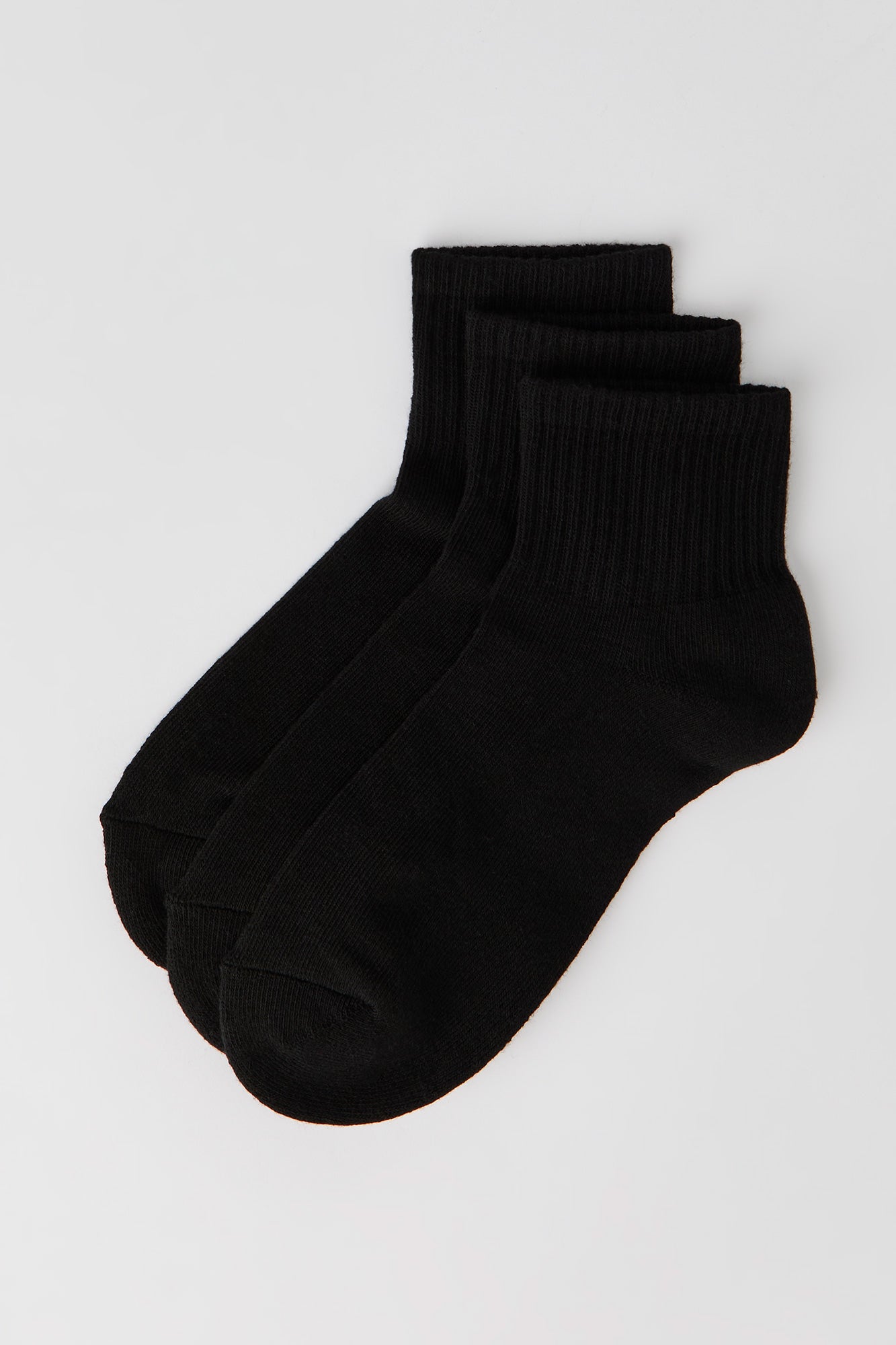Cotton Cushion Quarter Socks (3 Pack)