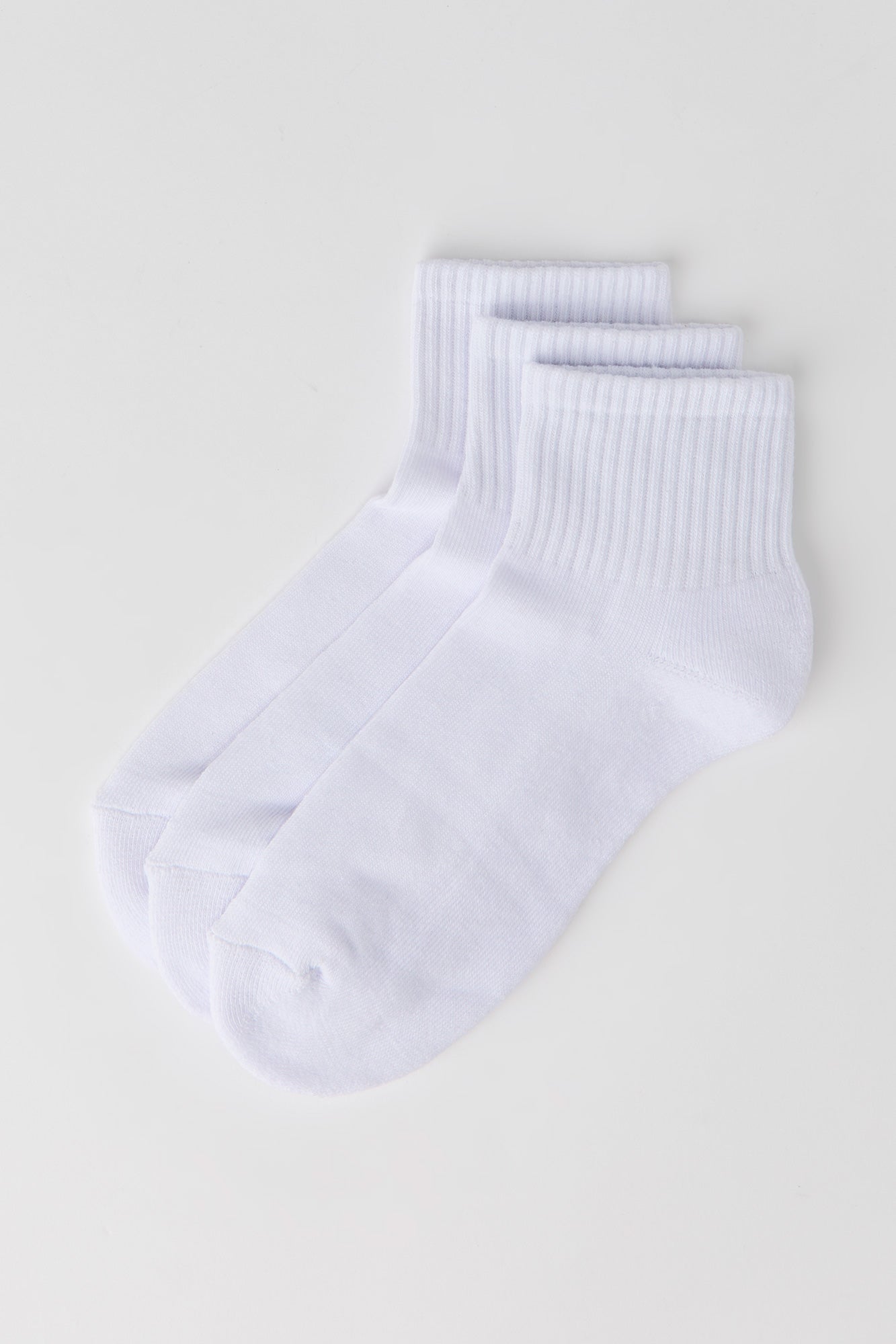 Cotton Cushion Quarter Socks (3 Pack)