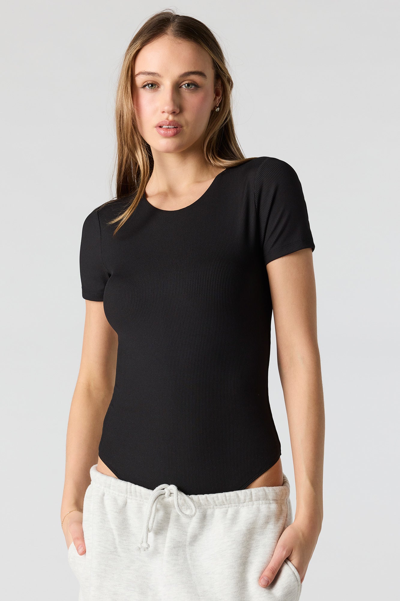 Ribbed T-Shirt Bodysuit