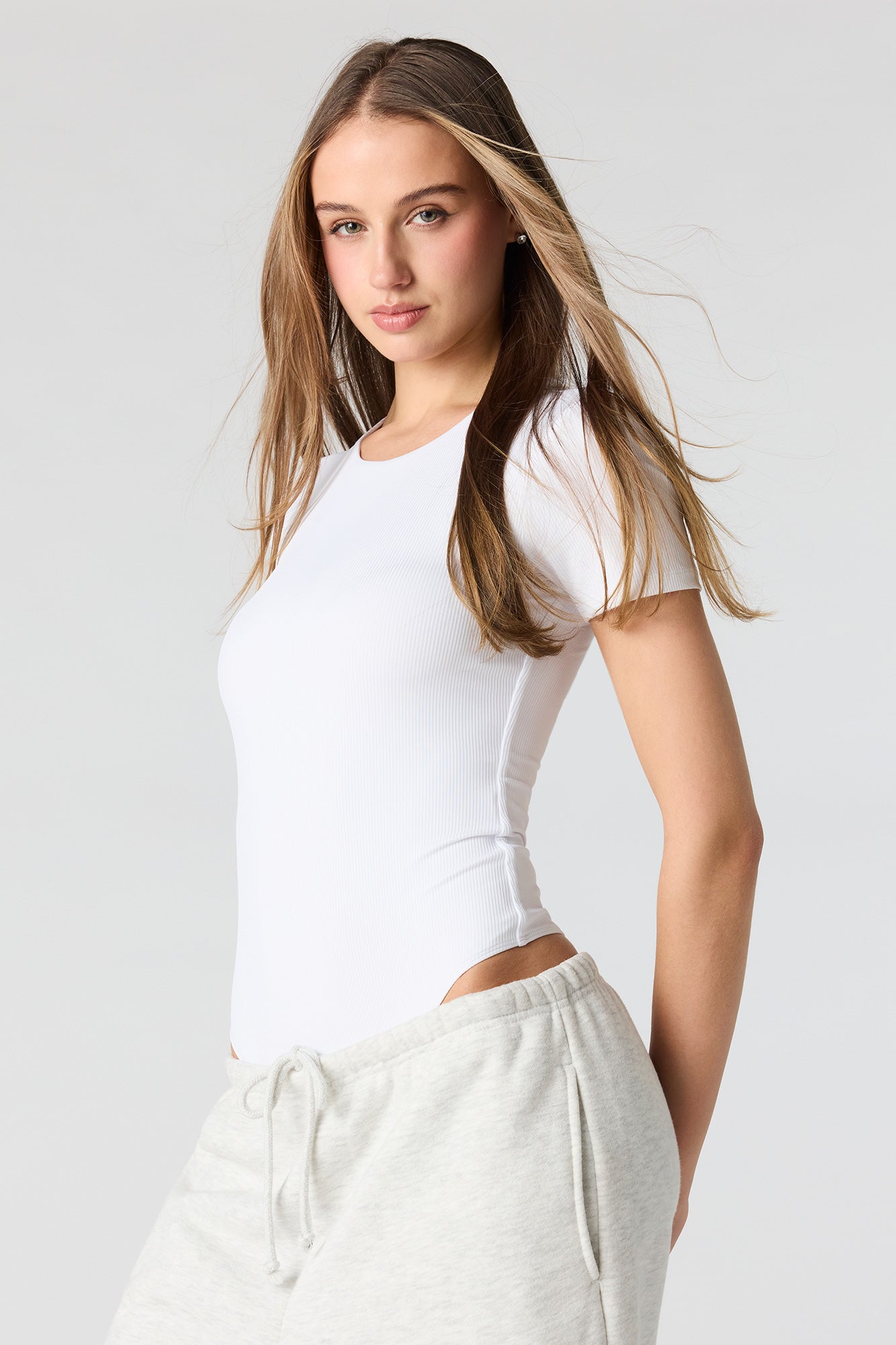 Ribbed T-Shirt Bodysuit