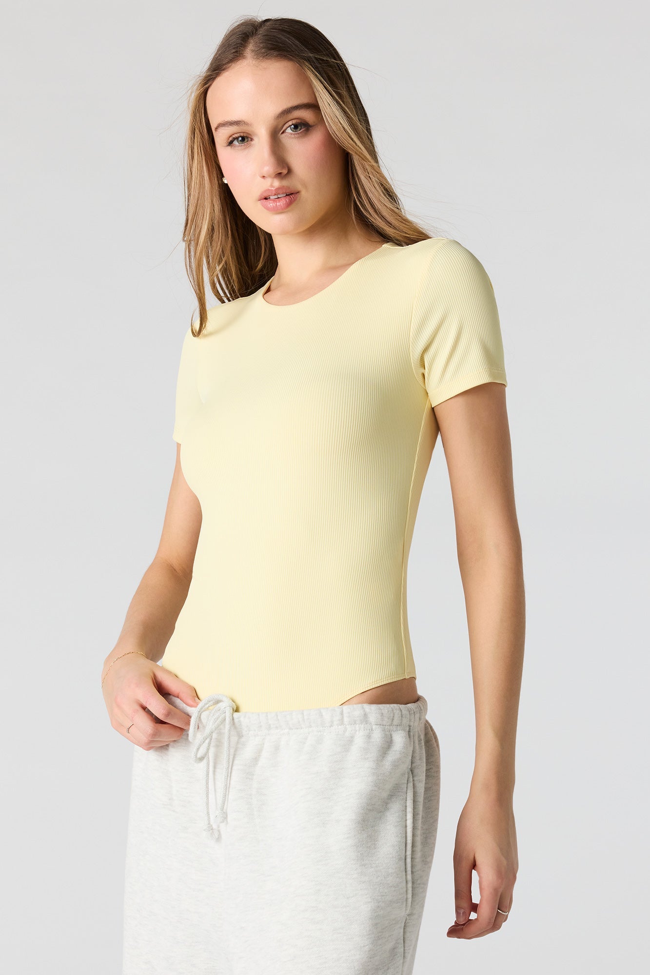 Ribbed T-Shirt Bodysuit