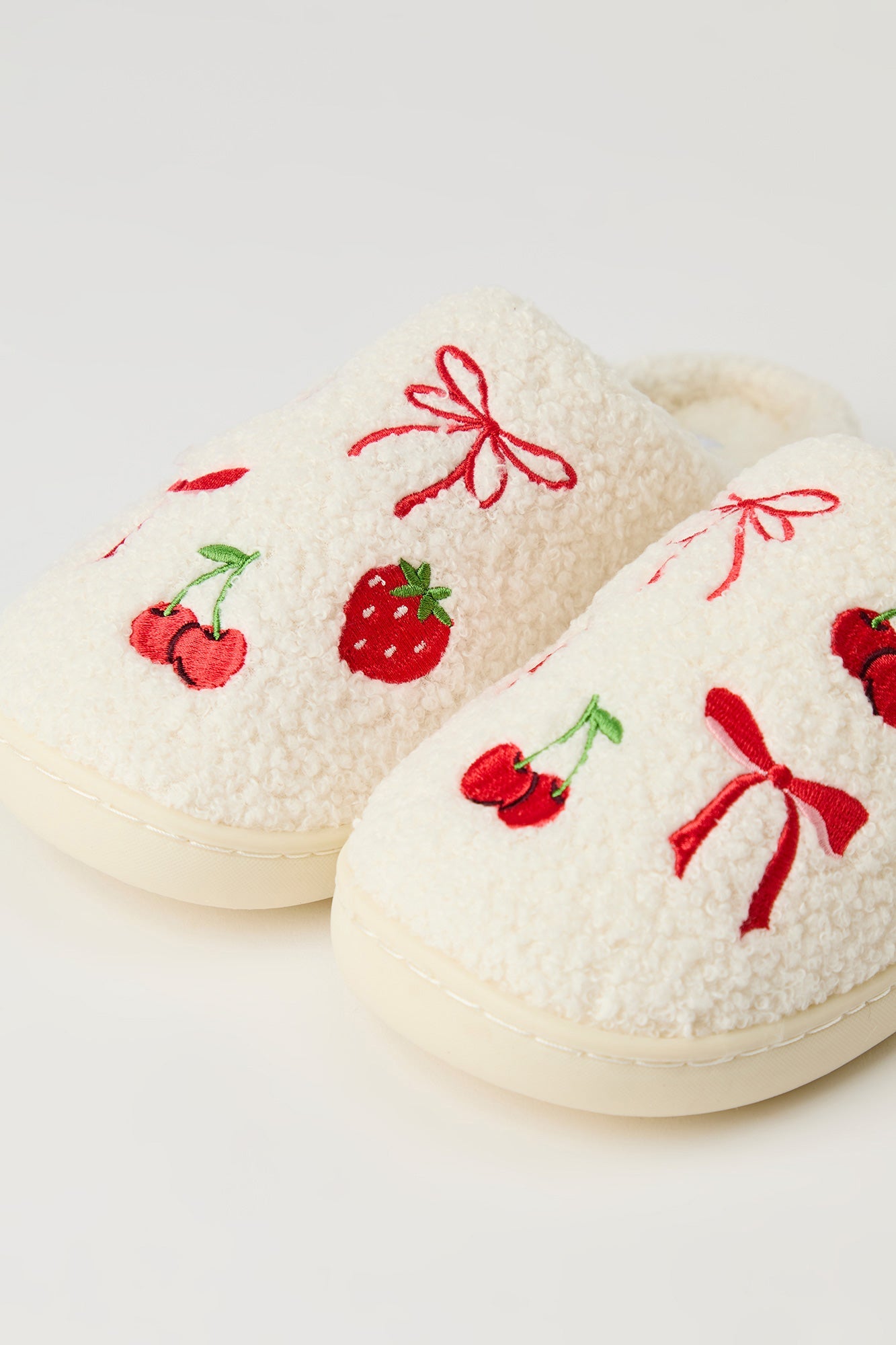 Fruit Sherpa Slippers