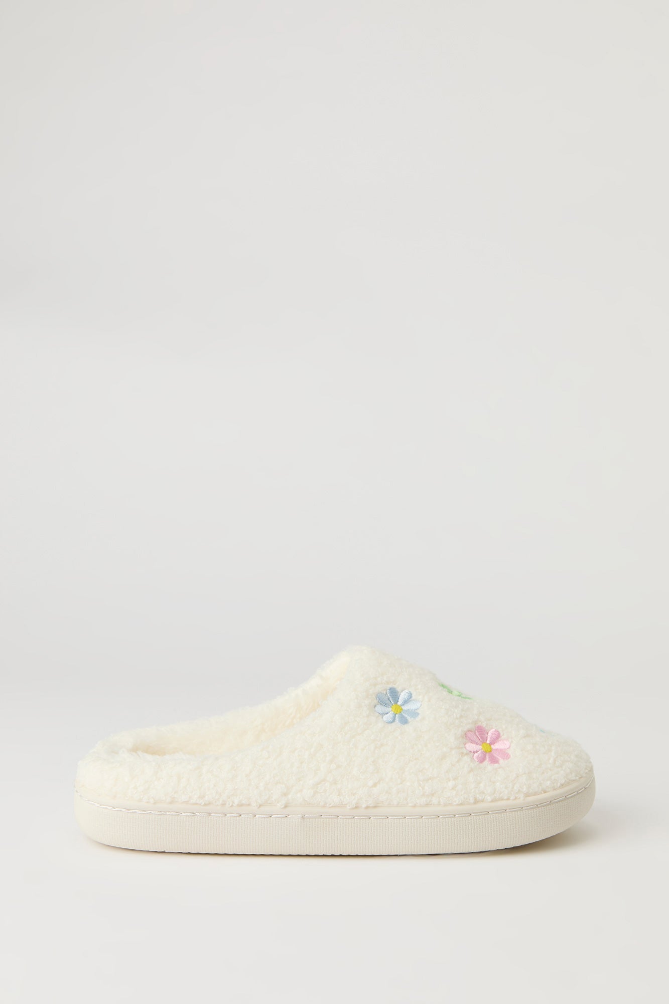 Floral Sherpa Slippers