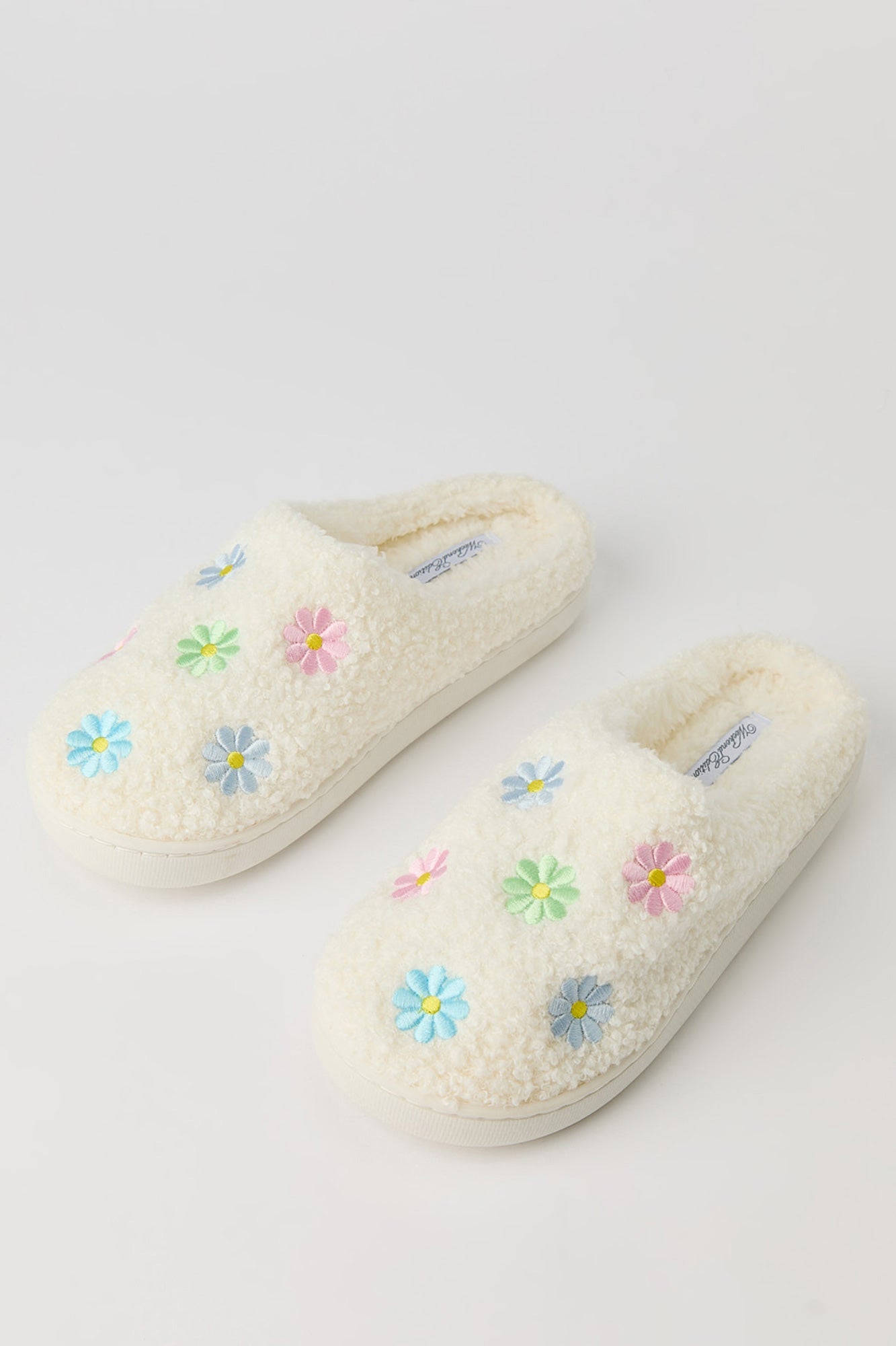 Floral Sherpa Slippers