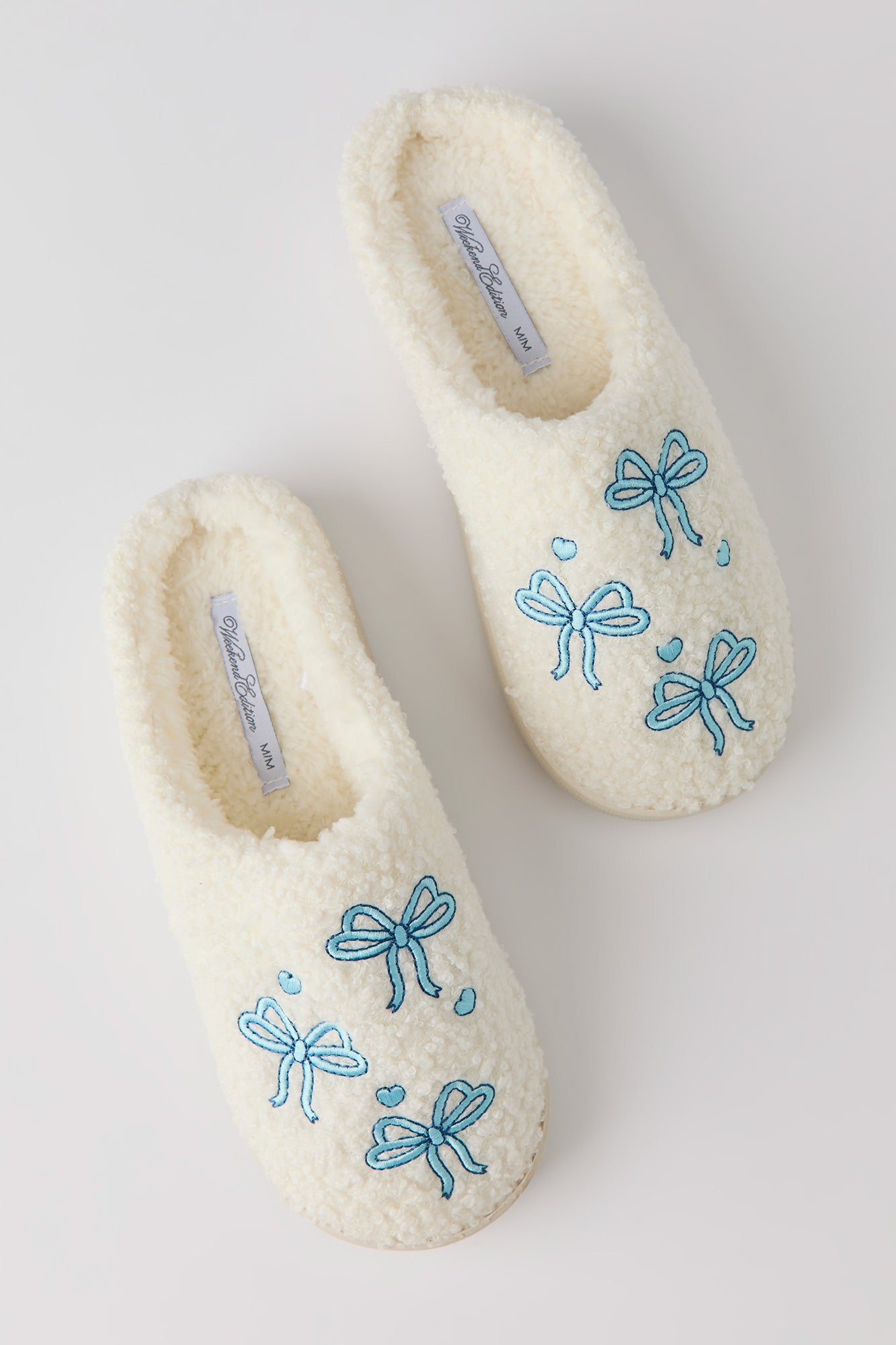 Bow Sherpa Slippers