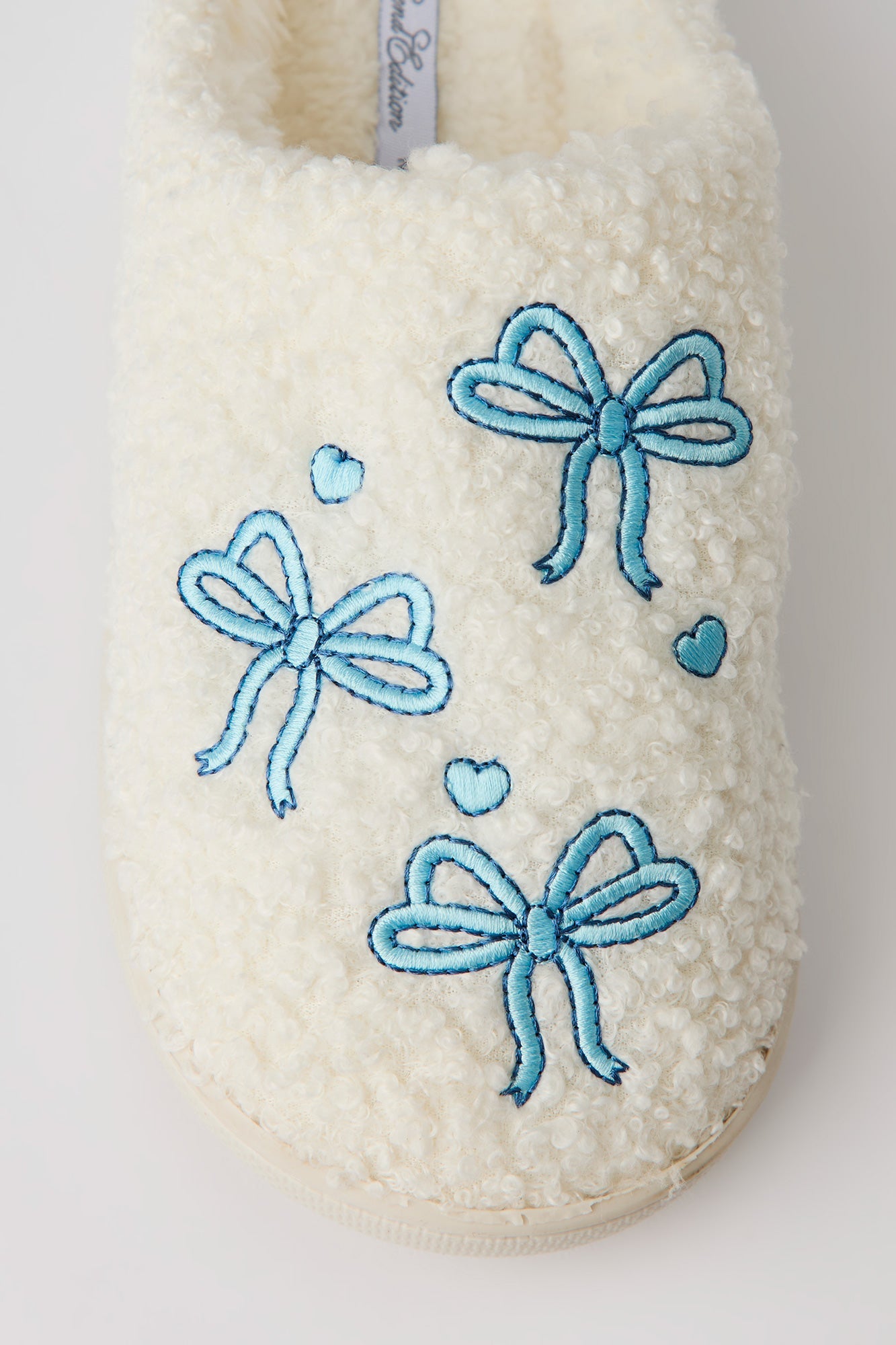 Bow Sherpa Slippers