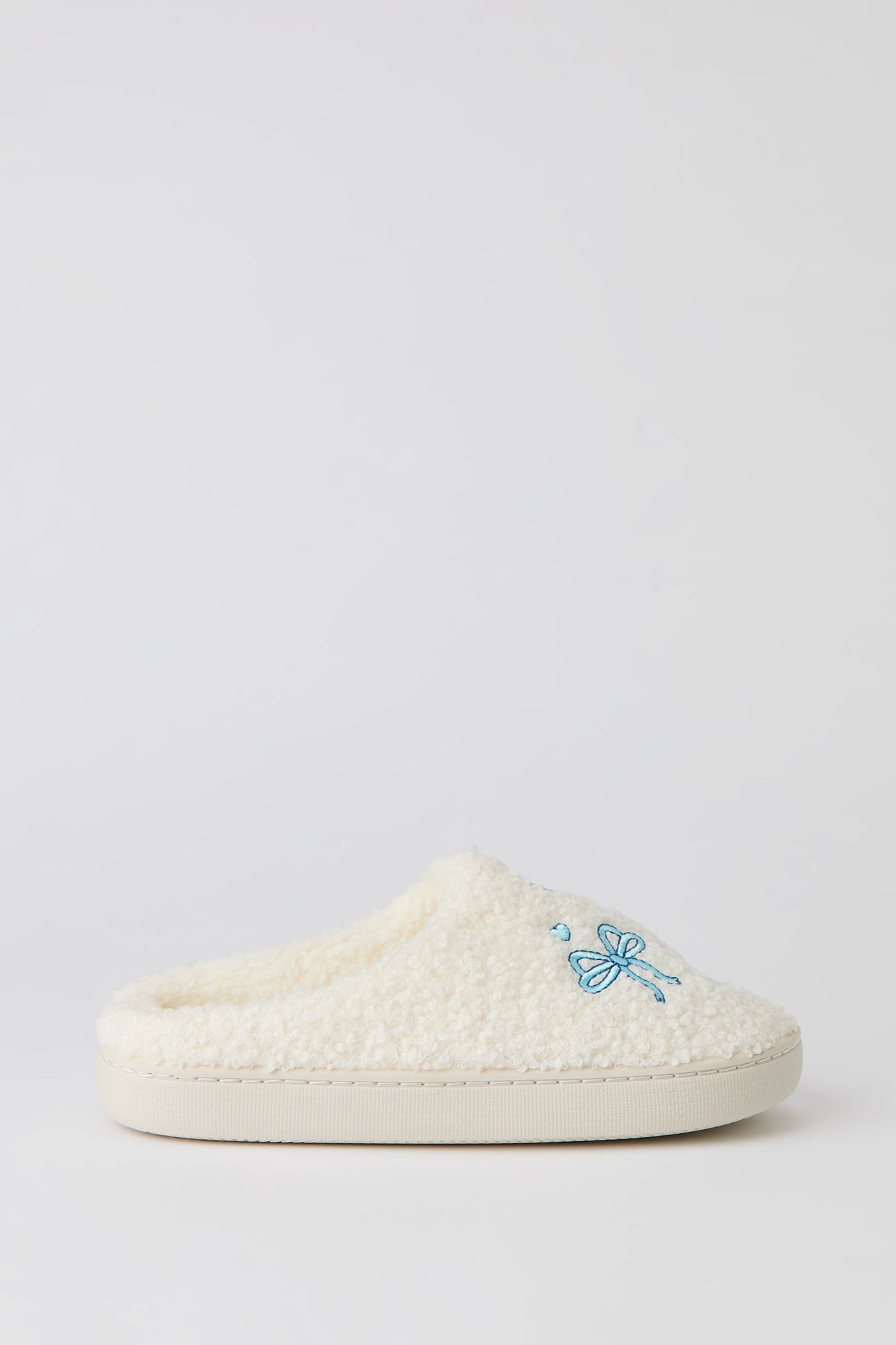 Bow Sherpa Slippers