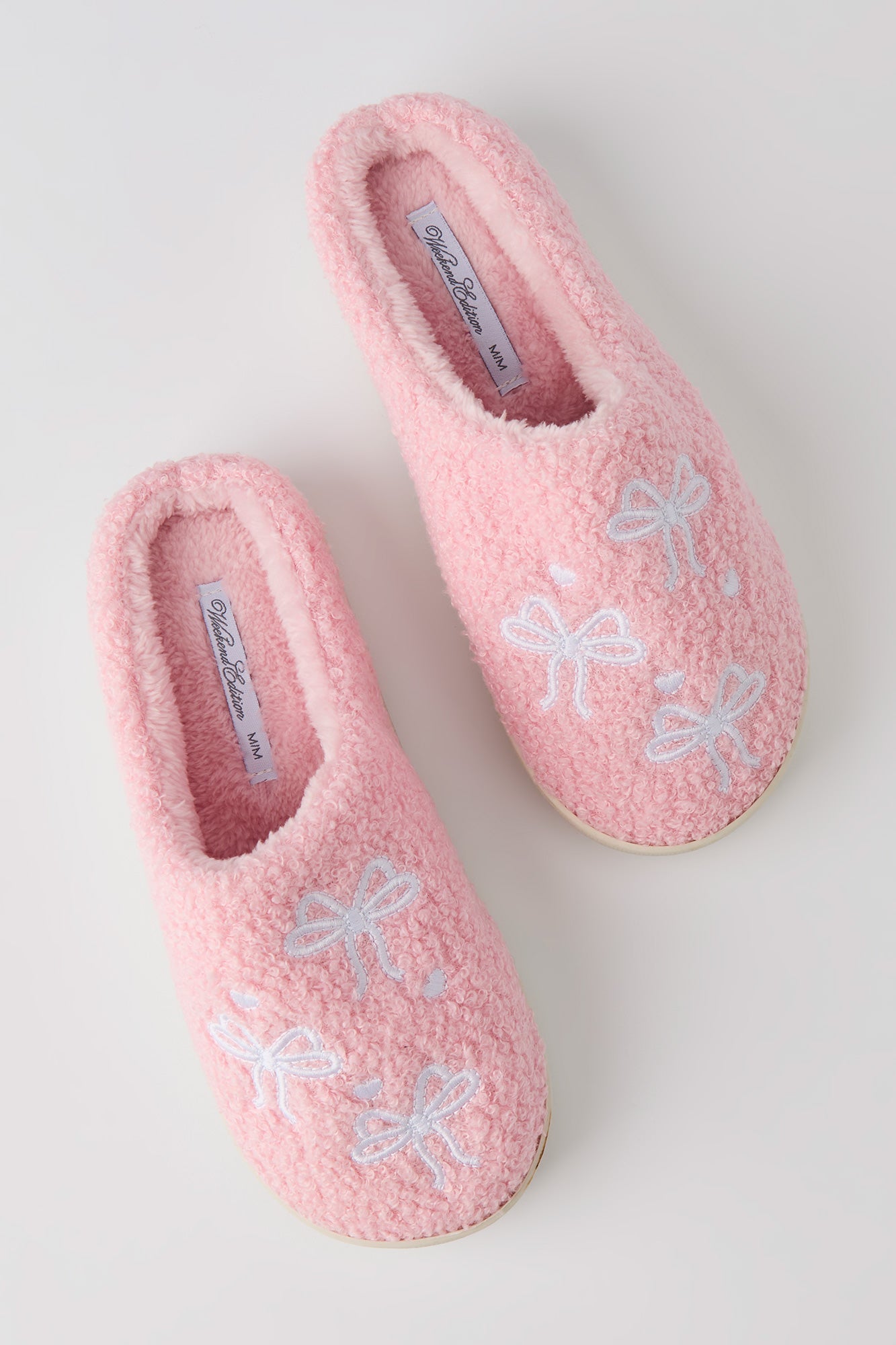 Bow Sherpa Slippers