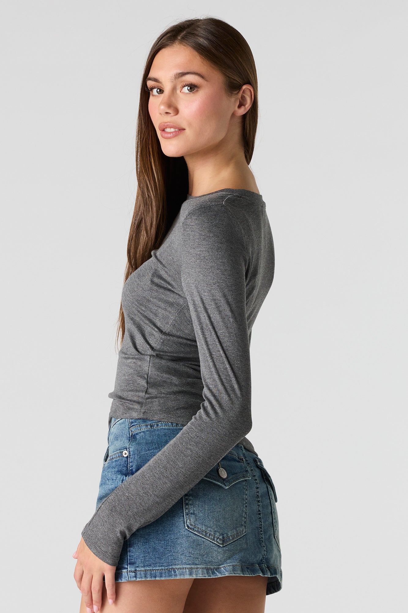 Crewneck Long Sleeve Top
