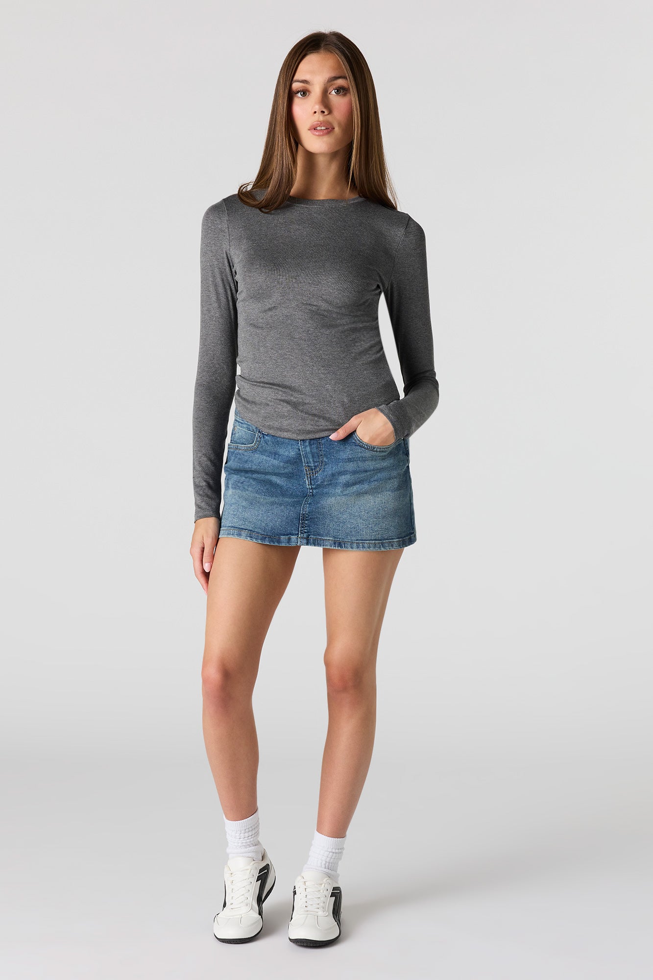 Crewneck Long Sleeve Top