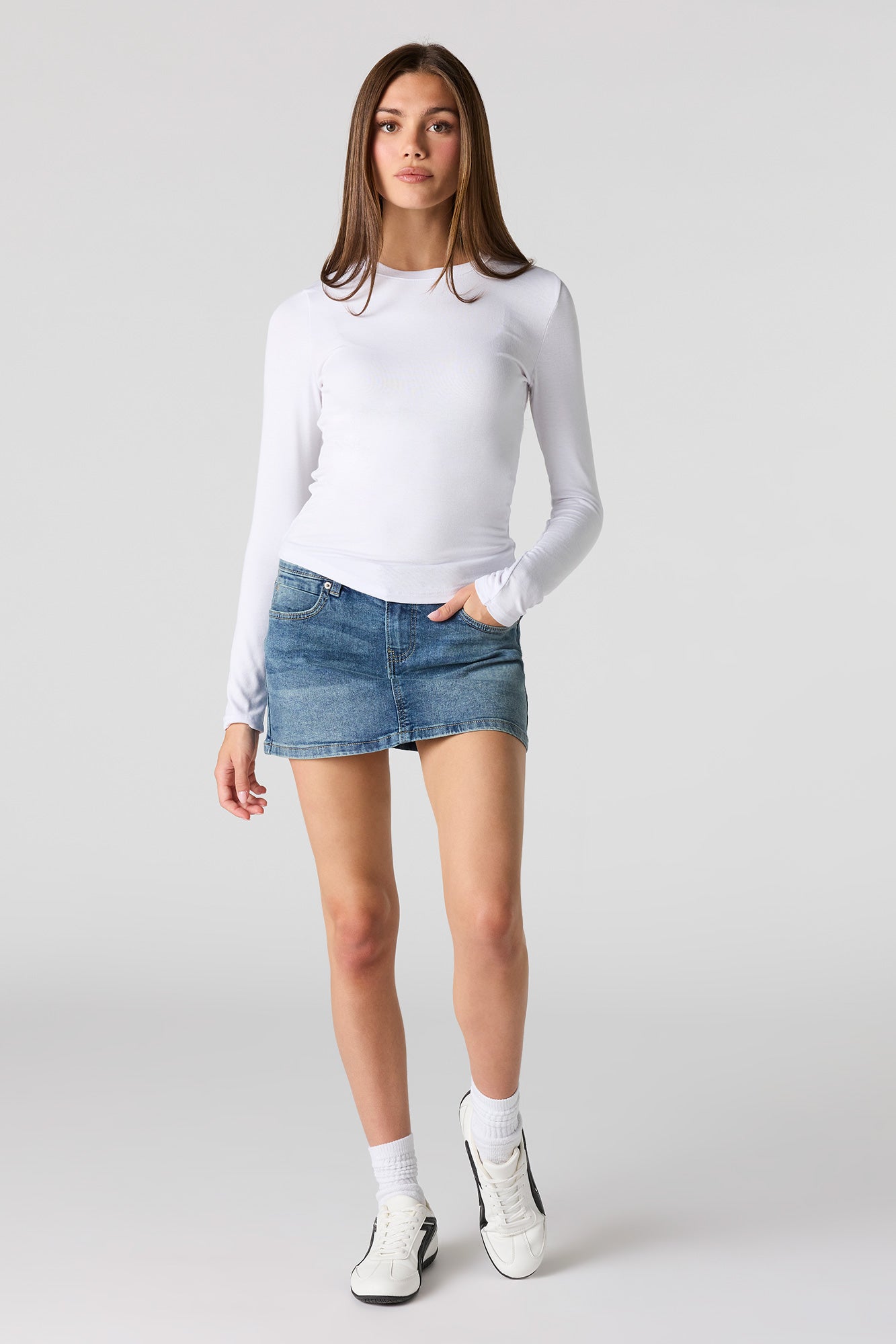 Crewneck Long Sleeve Top