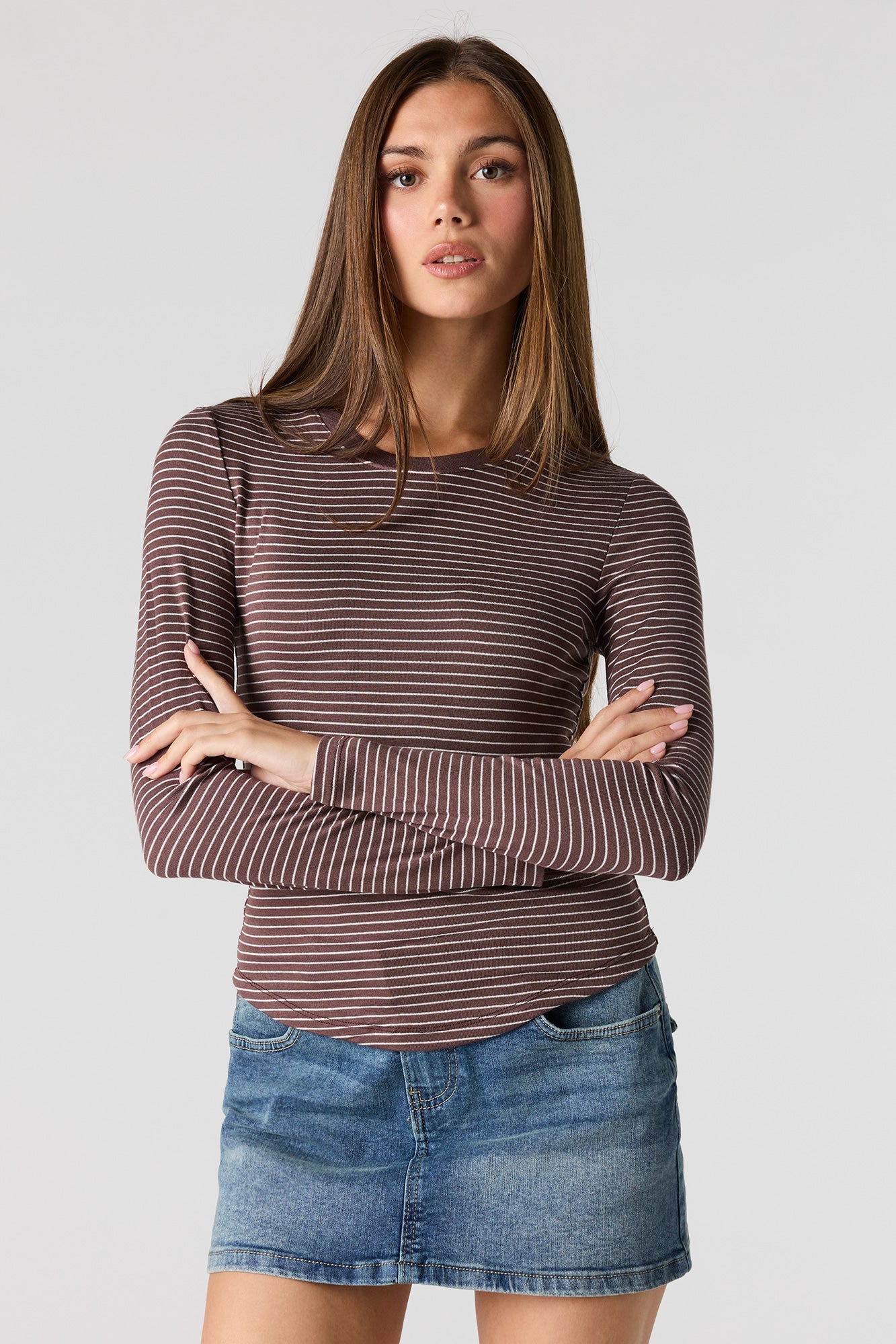 Crewneck Long Sleeve Top