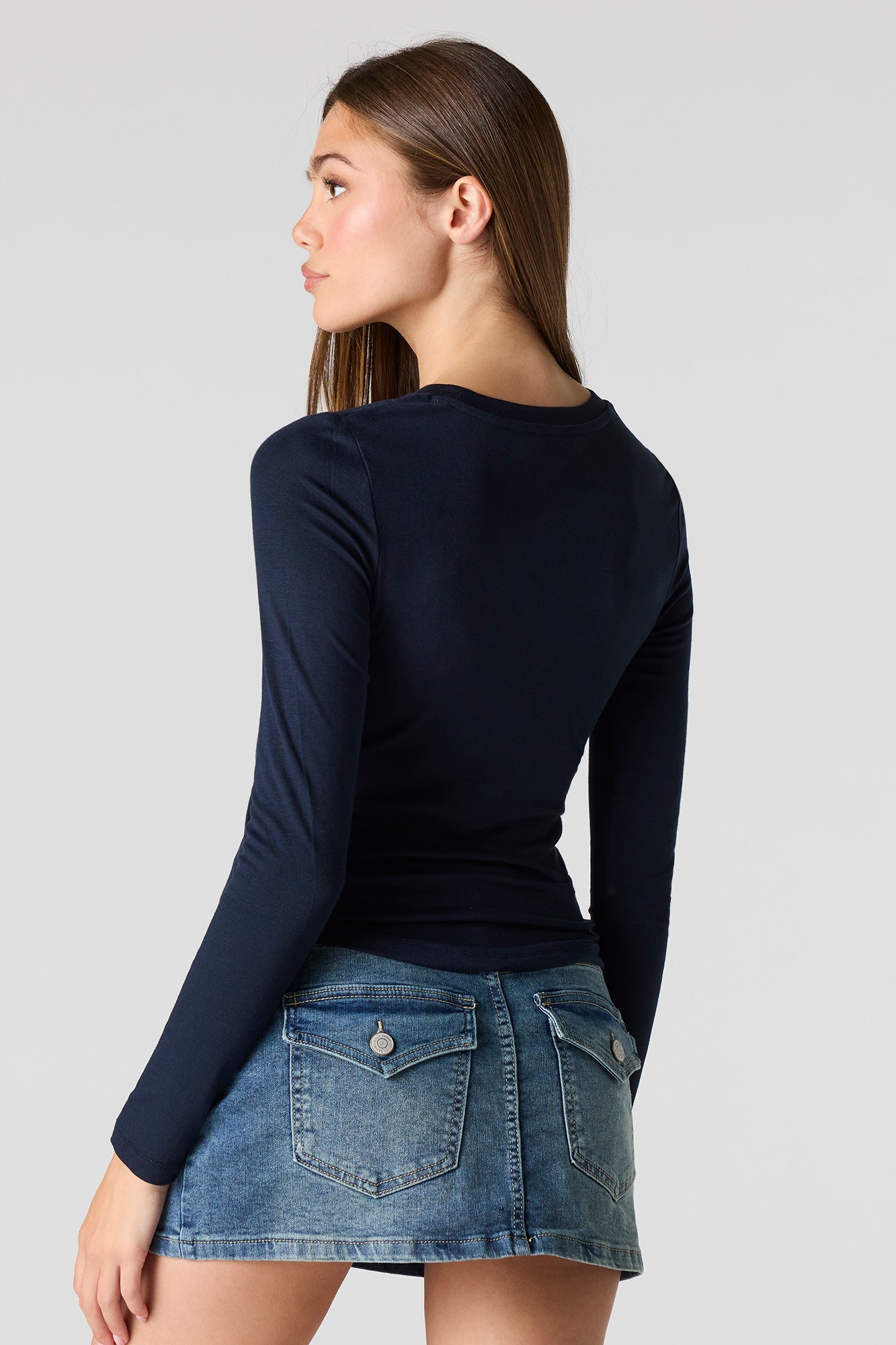 Crewneck Long Sleeve Top