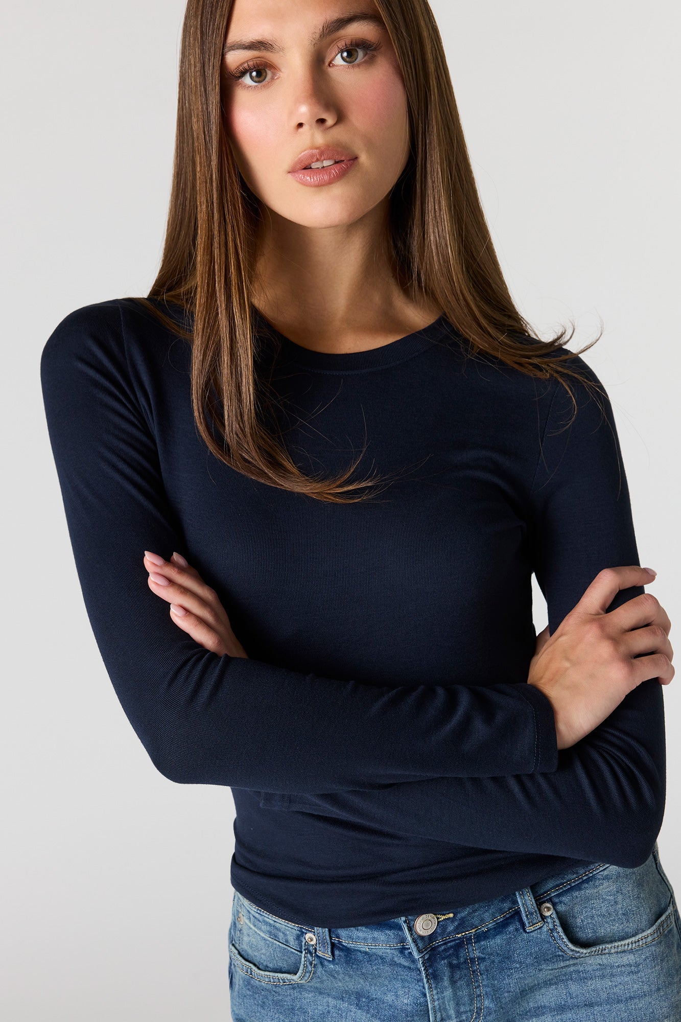 Crewneck Long Sleeve Top