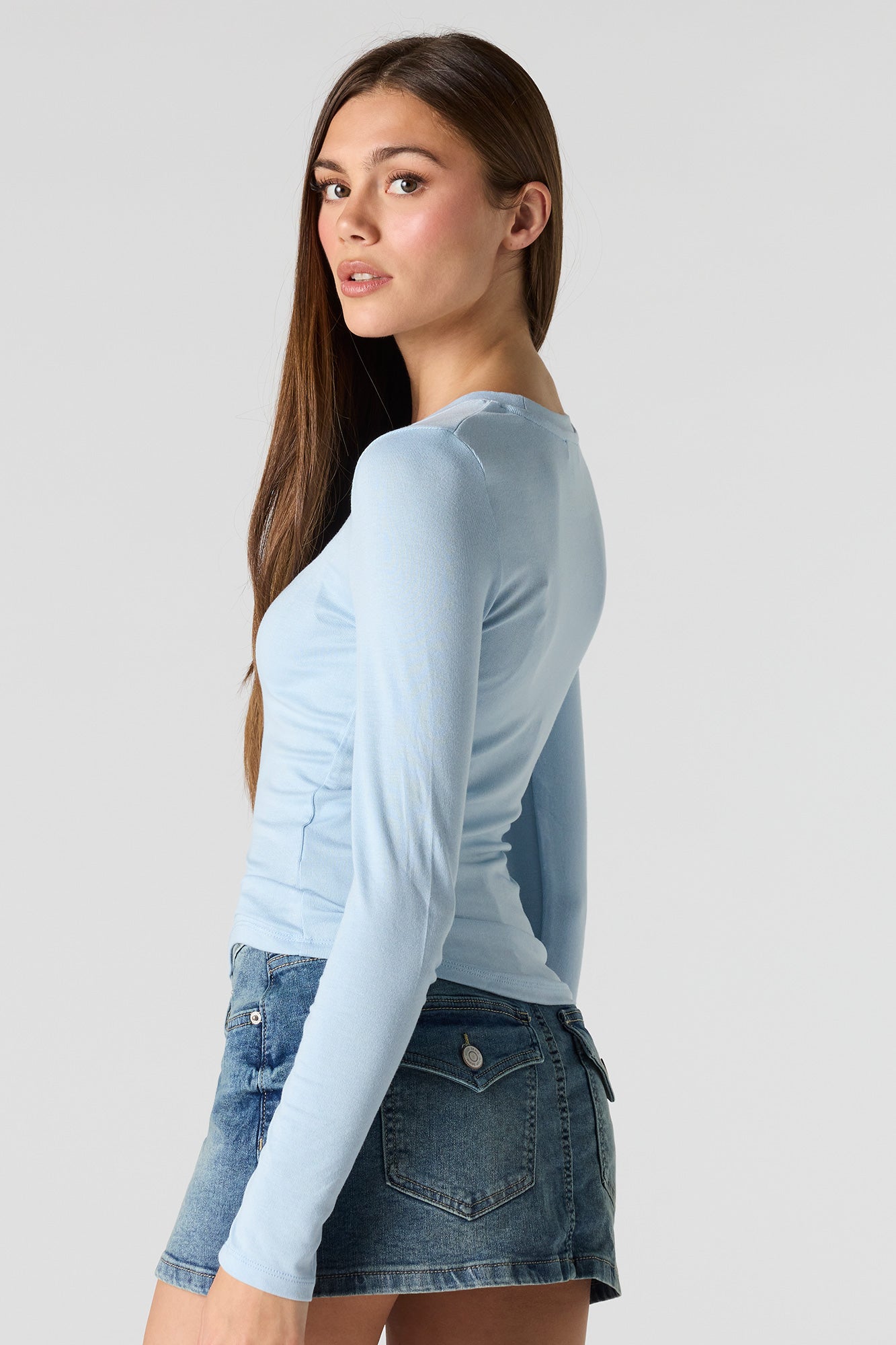 Crewneck Long Sleeve Top