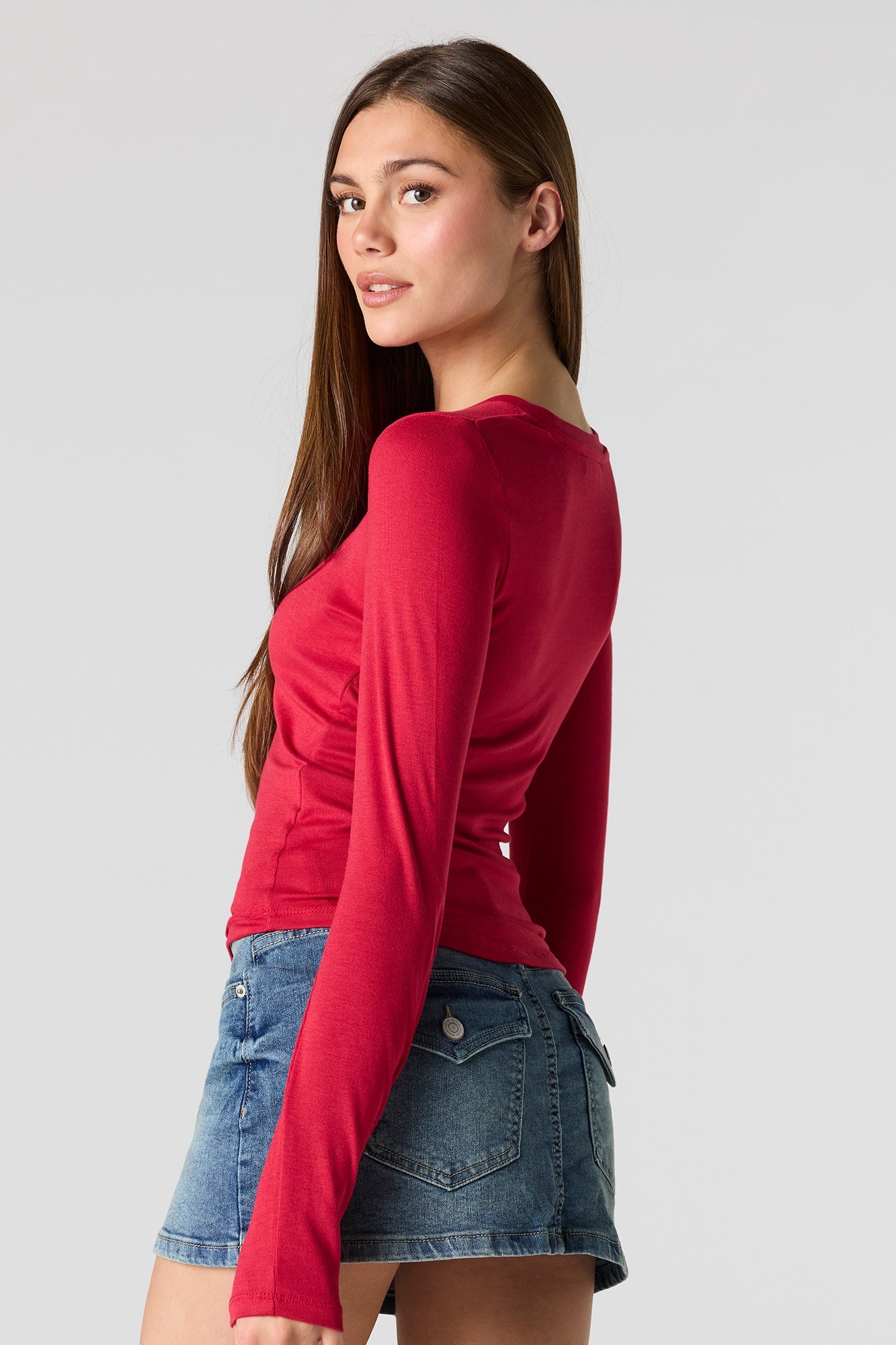 Crewneck Long Sleeve Top