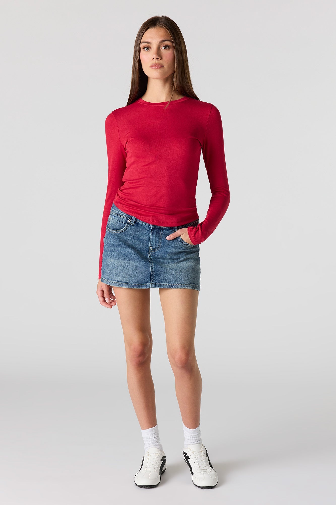 Crewneck Long Sleeve Top