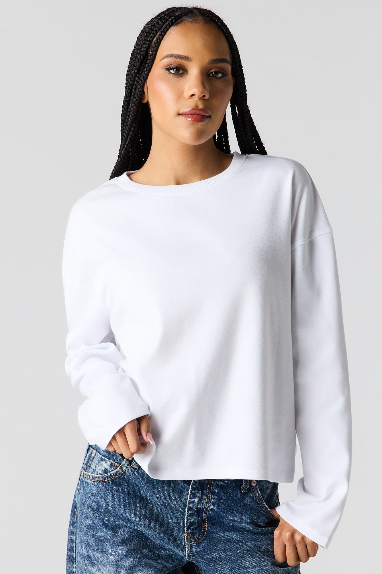 Boxy Long Sleeve Top