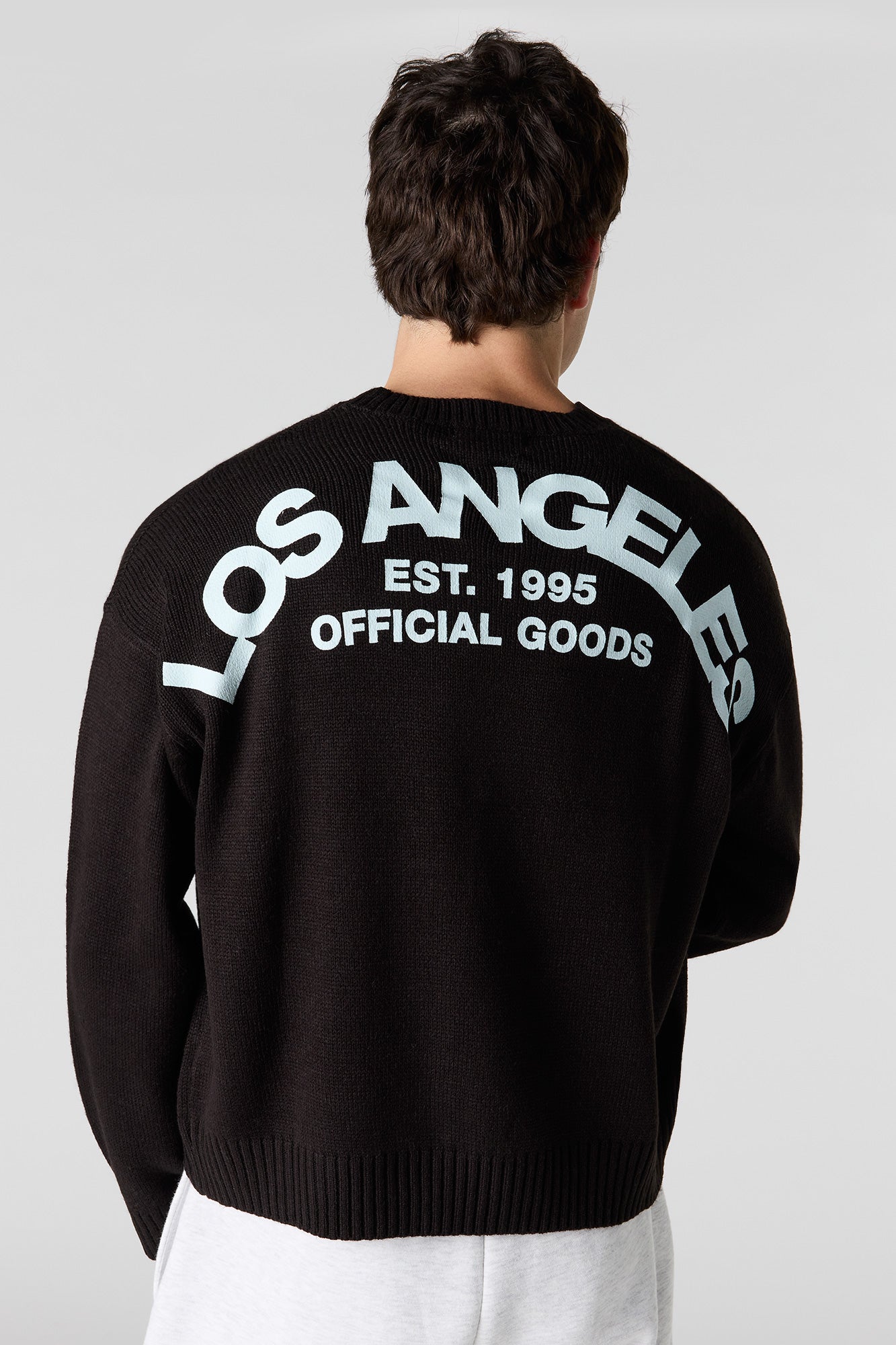City Jacquard Knit Boxy Sweater