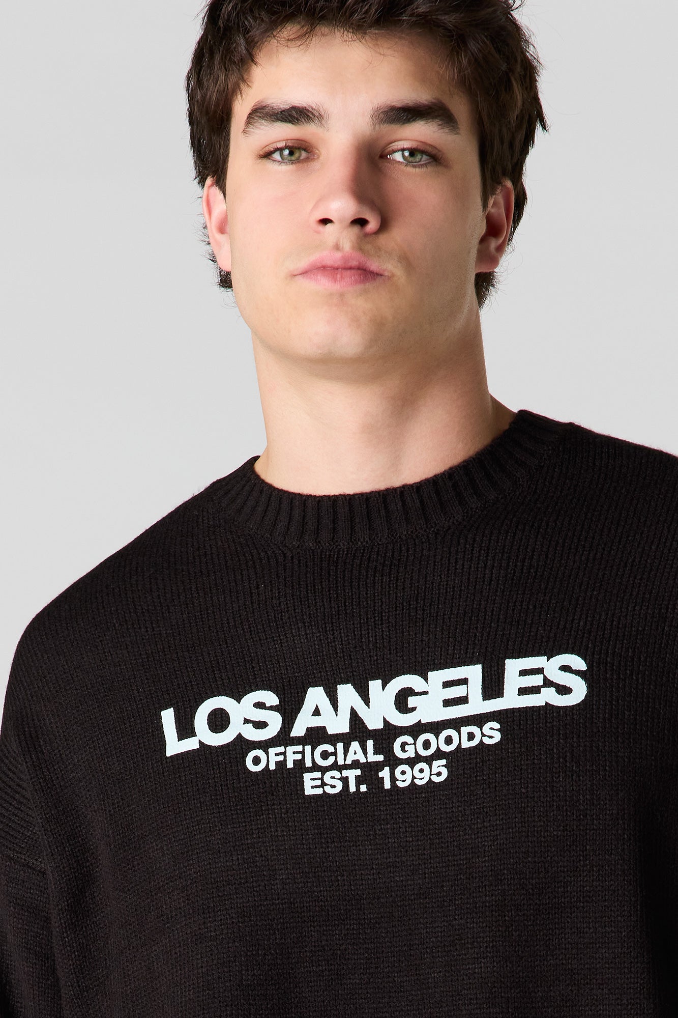 City Jacquard Knit Boxy Sweater