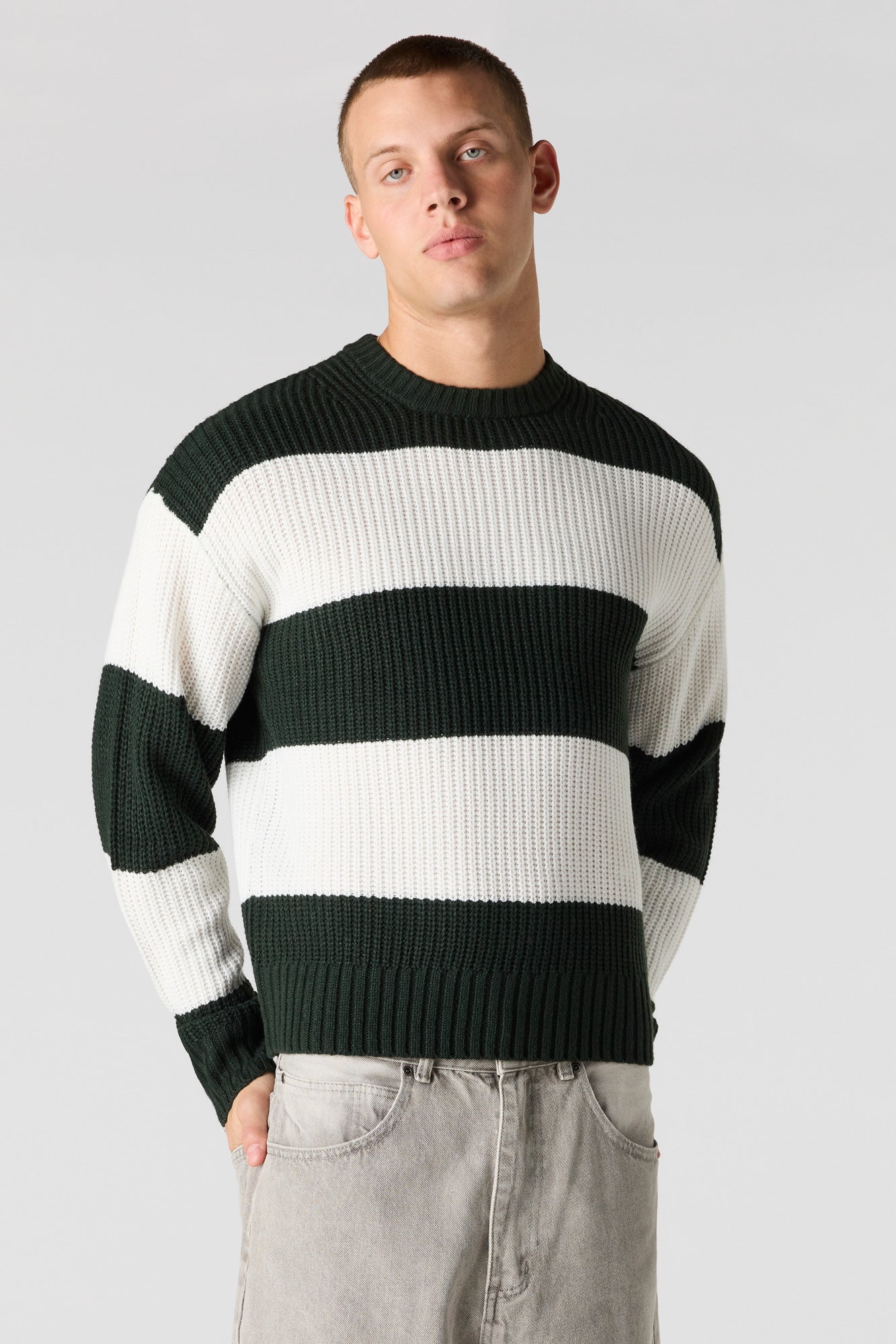 Striped Knit Sweater