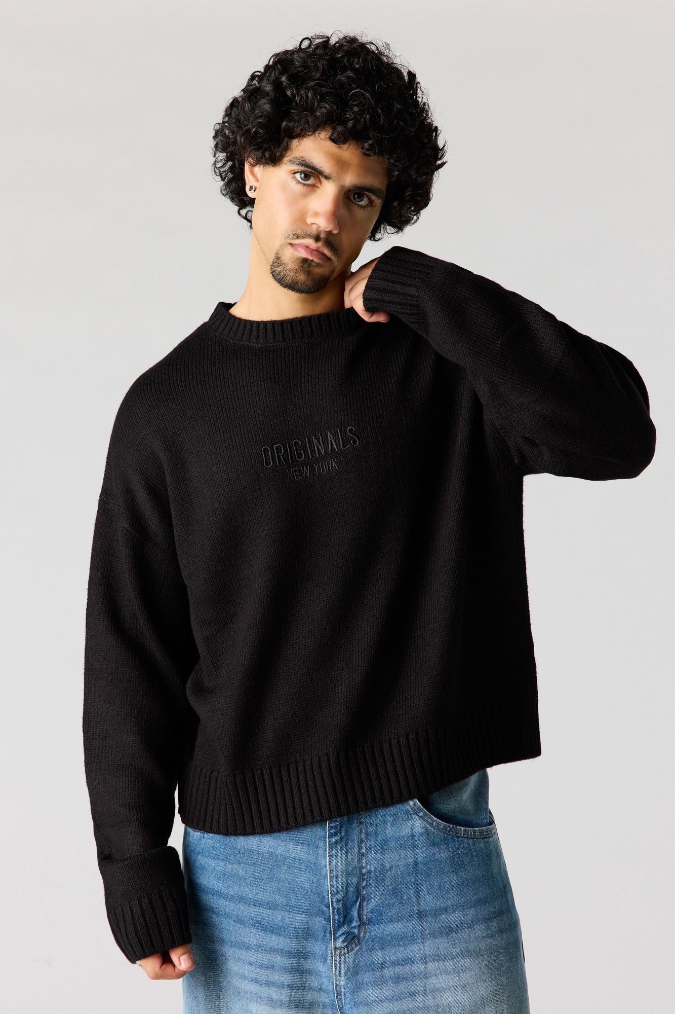Originals Embroidered Boxy Sweater