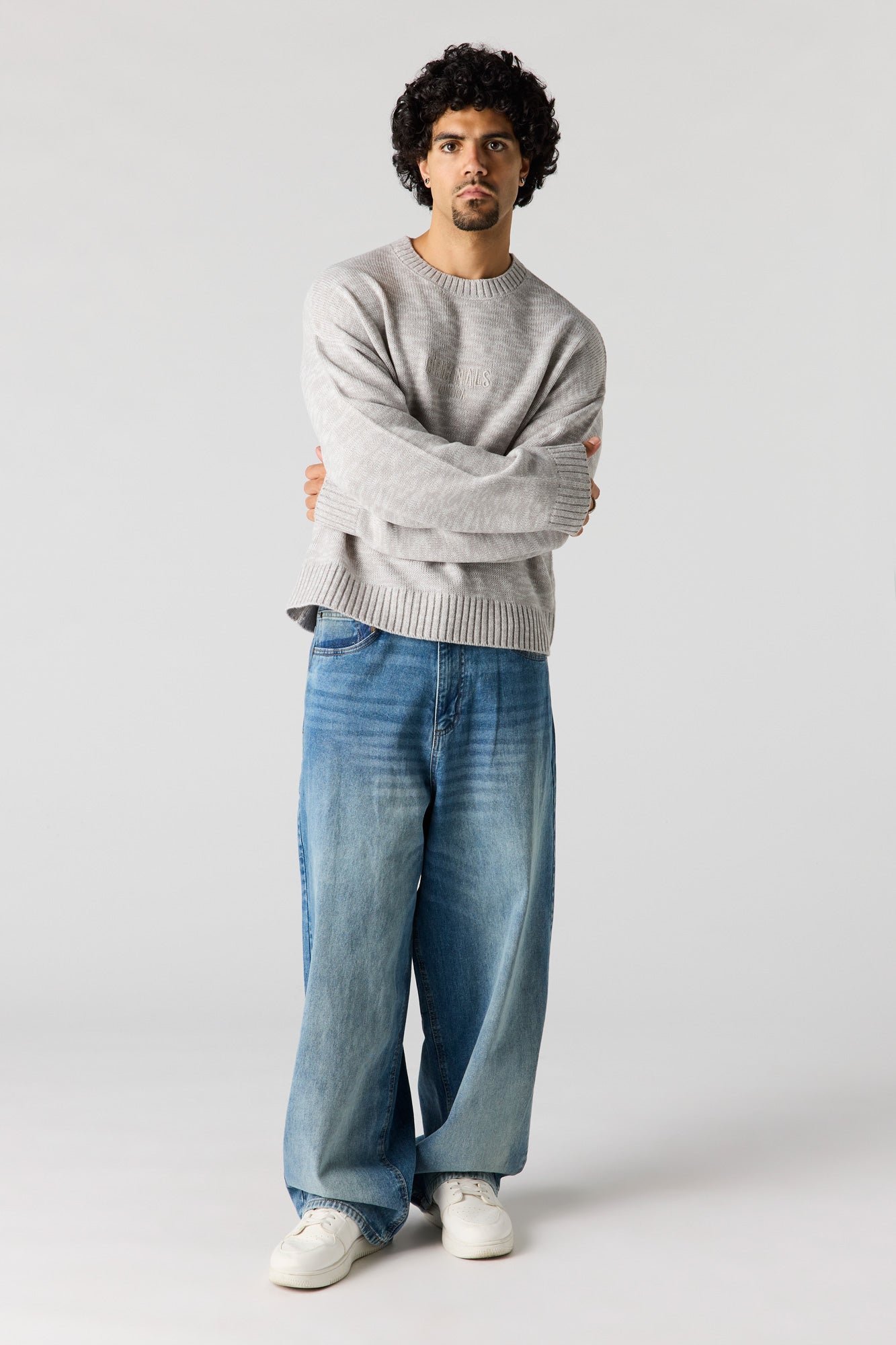 Originals Embroidered Boxy Sweater