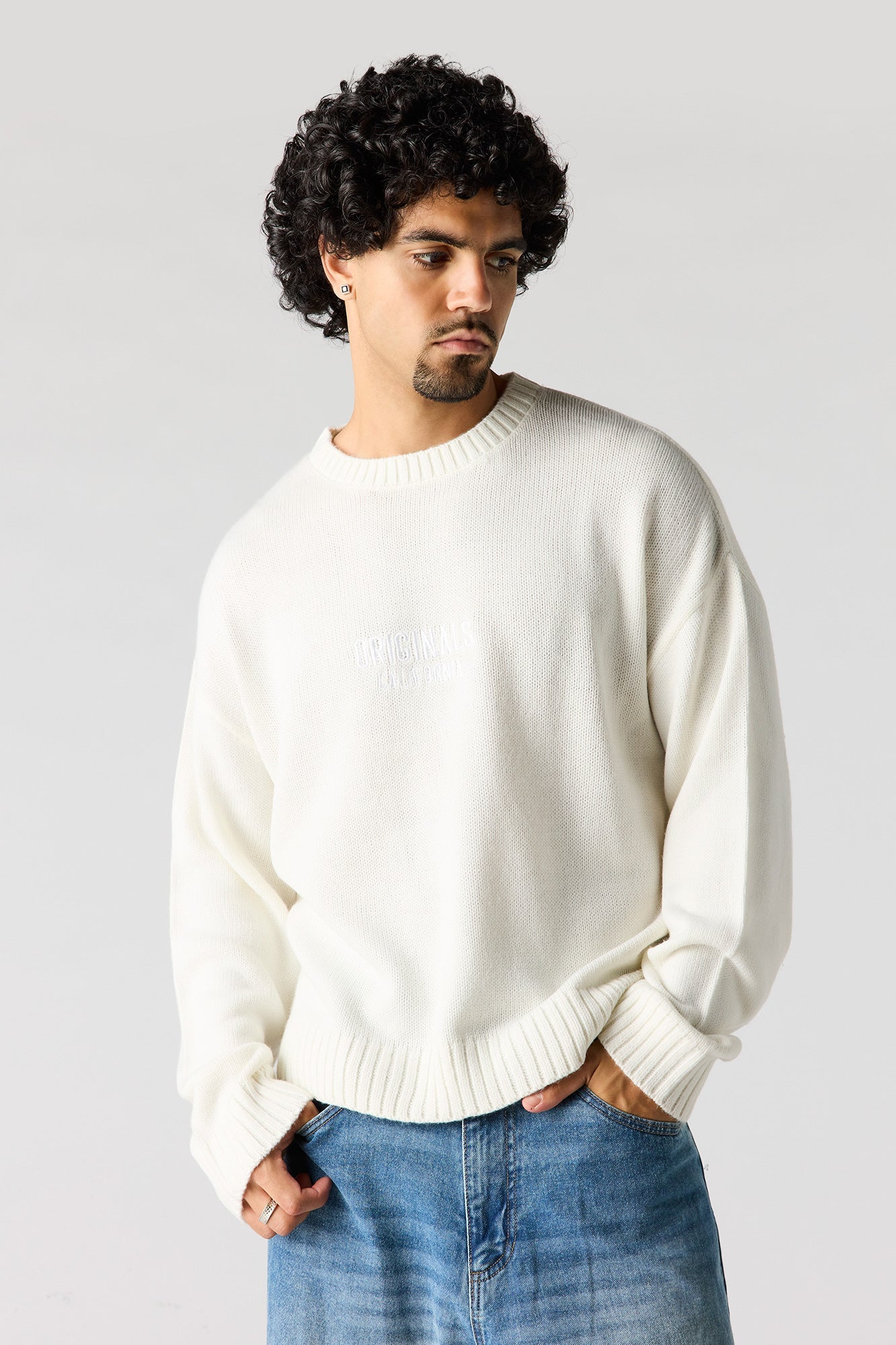 Originals Embroidered Boxy Sweater