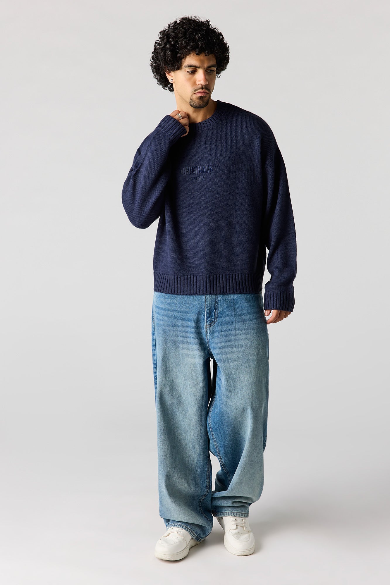 Originals Embroidered Boxy Sweater