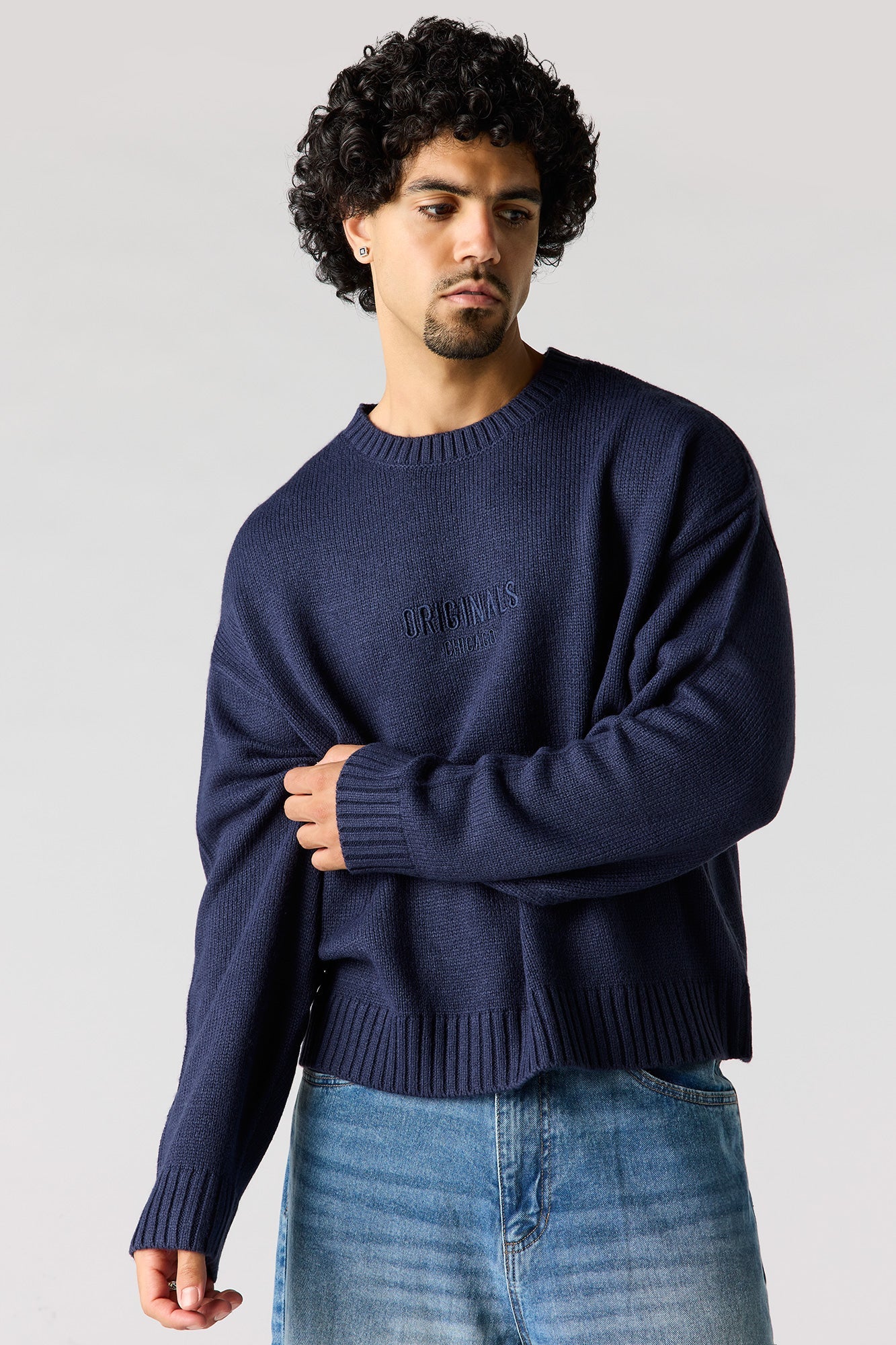 Originals Embroidered Boxy Sweater
