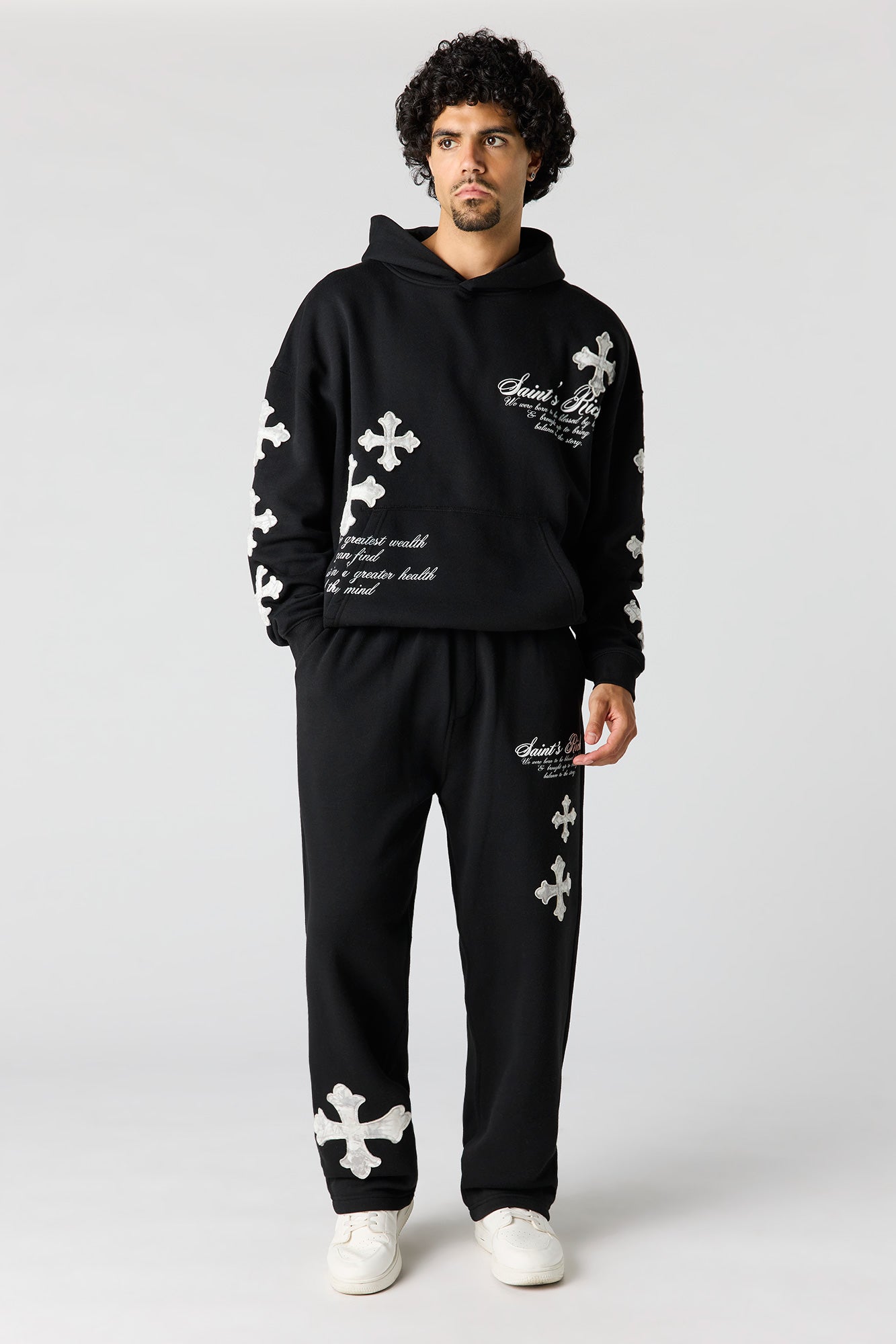 Graphic Fleece Baggy Hoodie