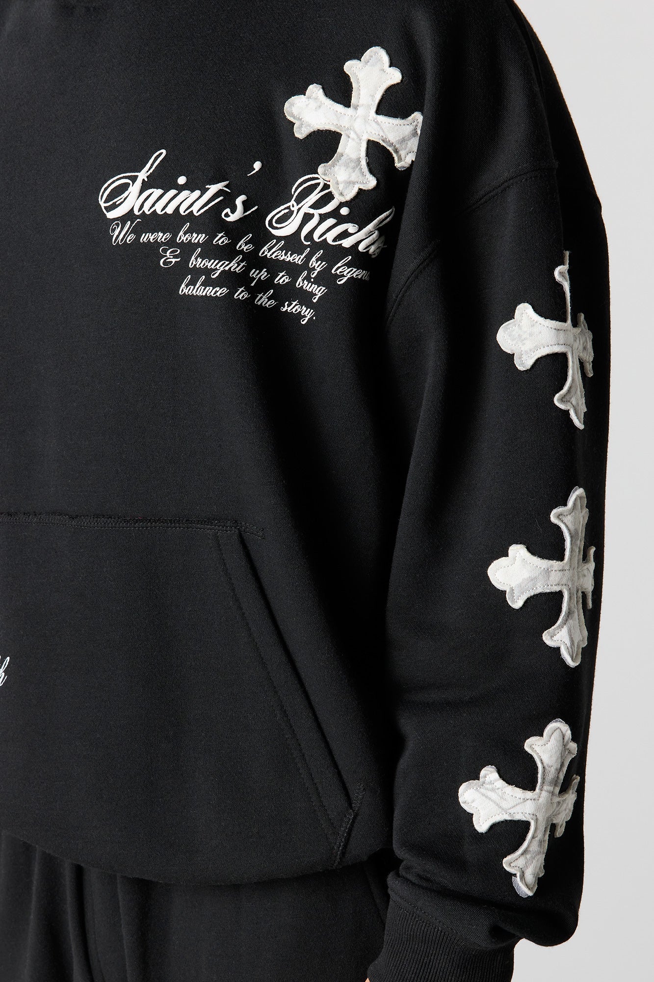 Graphic Fleece Baggy Hoodie