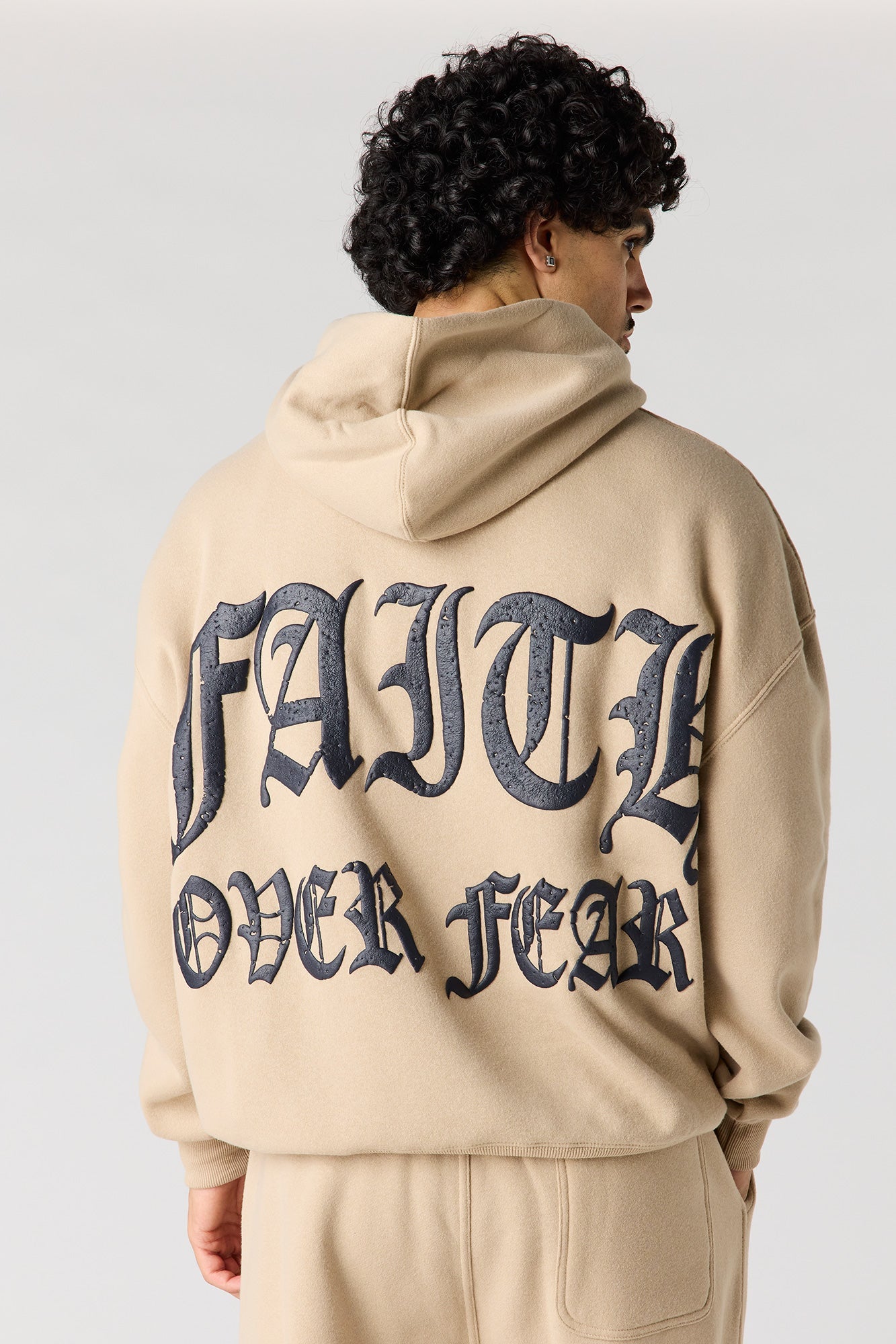 Graphic Fleece Baggy Hoodie