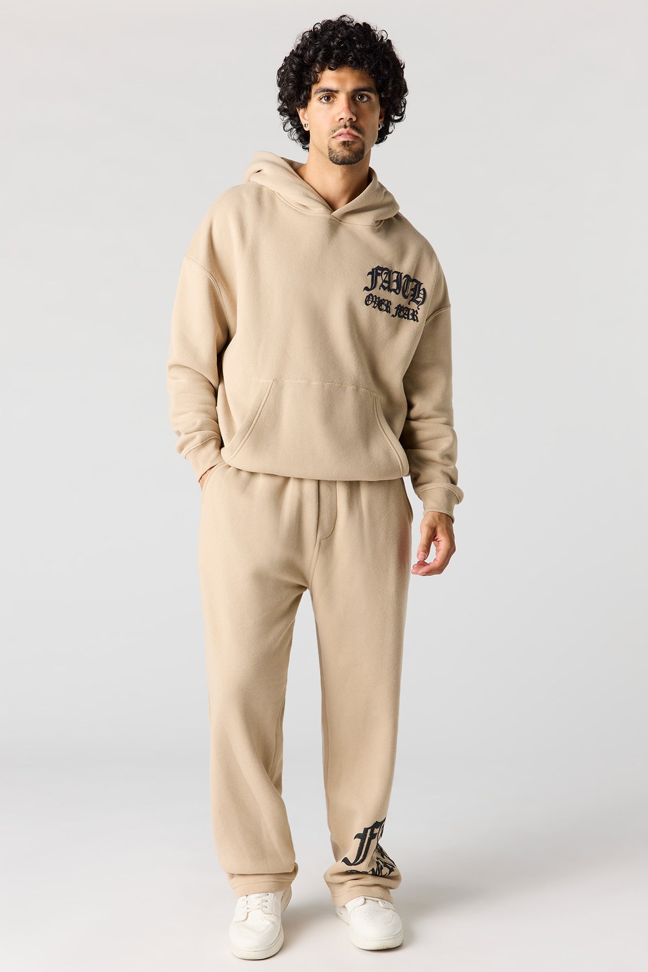 Graphic Fleece Baggy Hoodie
