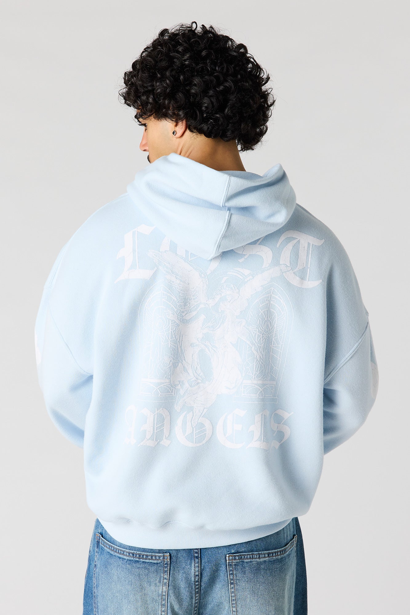 Graphic Fleece Baggy Hoodie