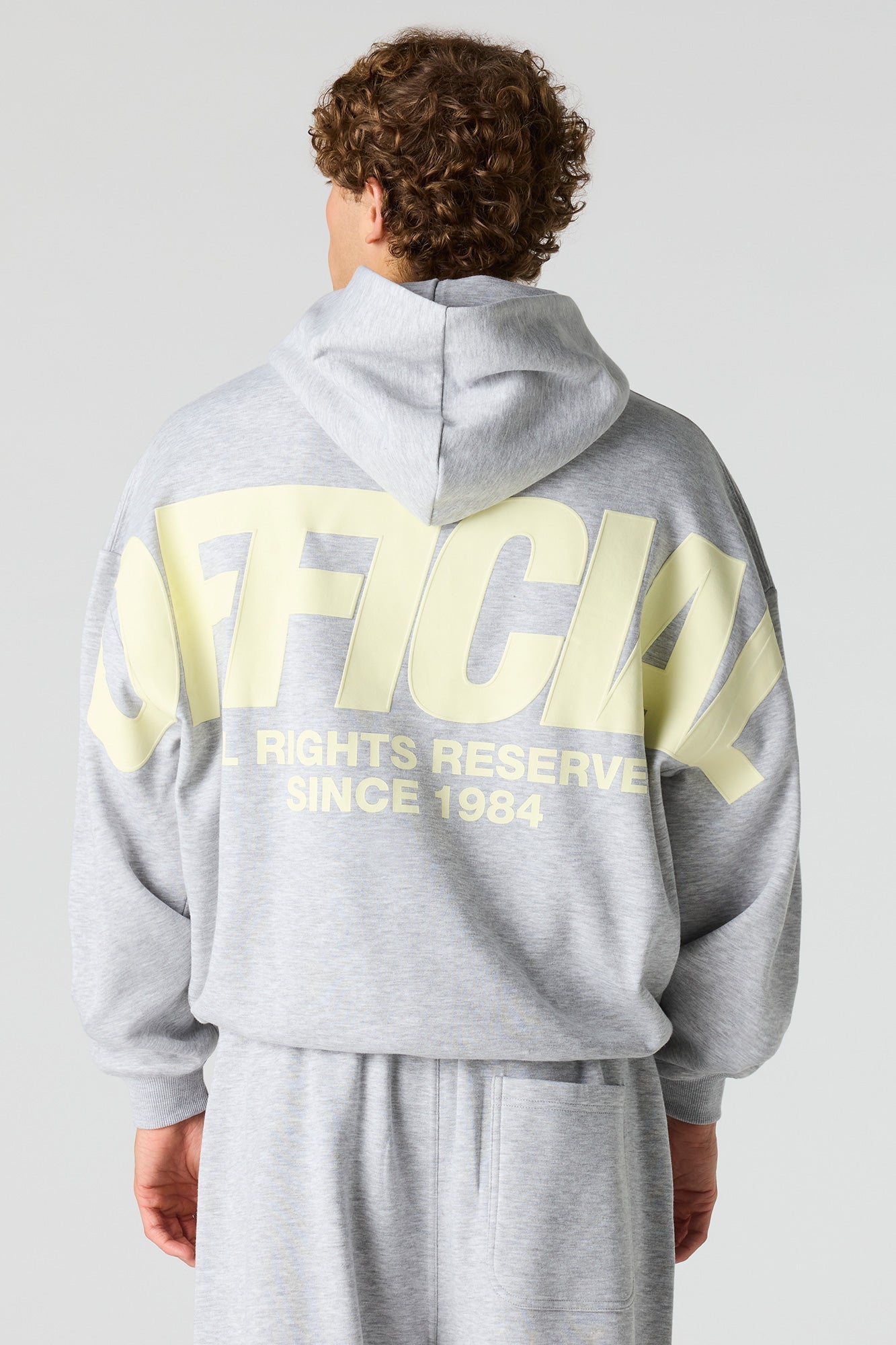 Graphic Boxy Fleece Hoodie
