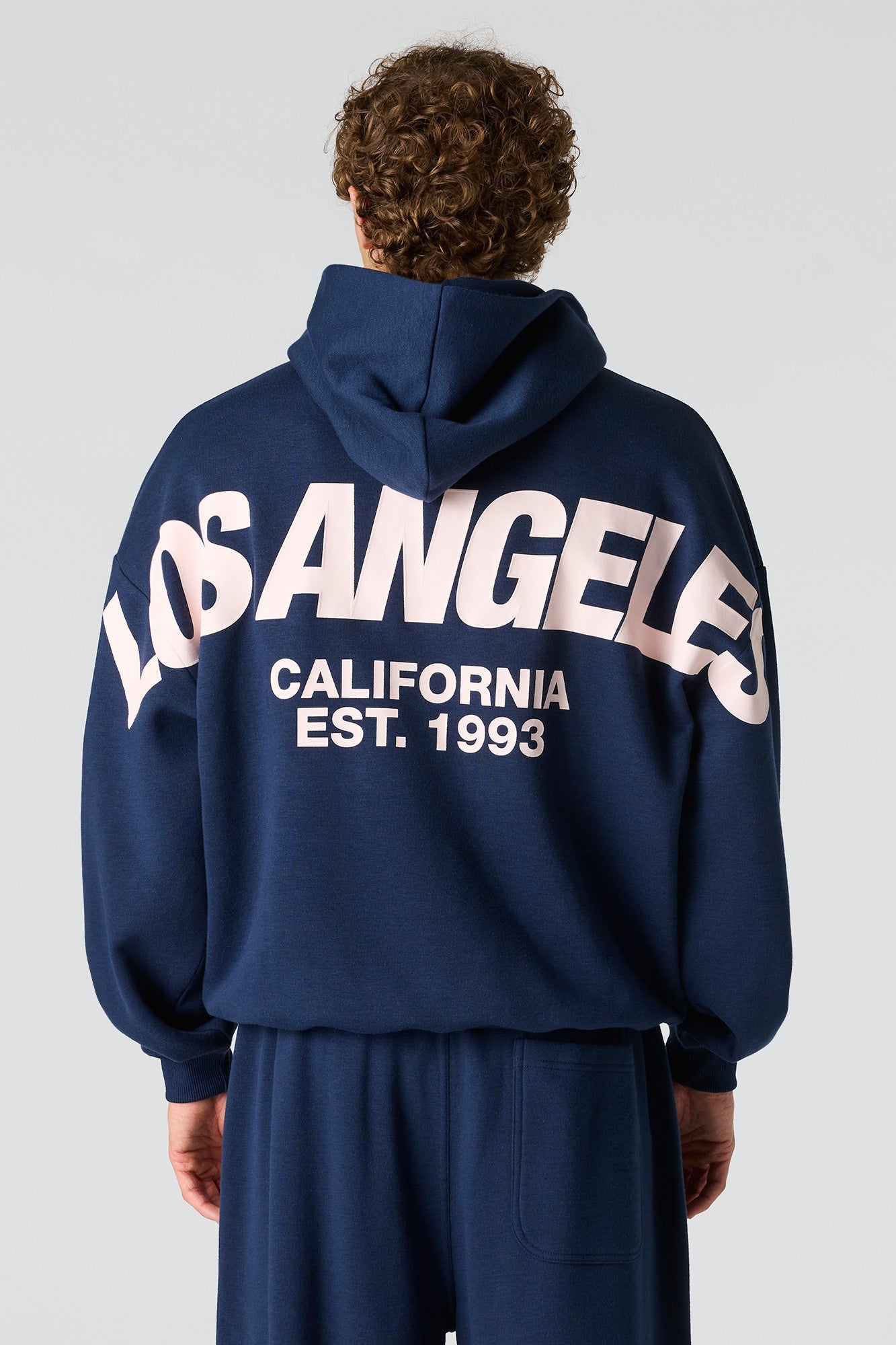 Graphic Boxy Fleece Hoodie