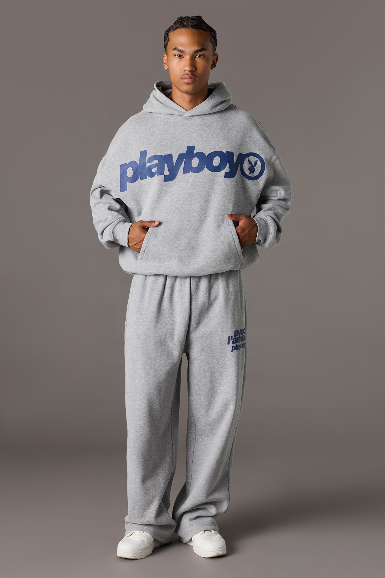 Playboy Graphic Baggy Fleece Hoodie