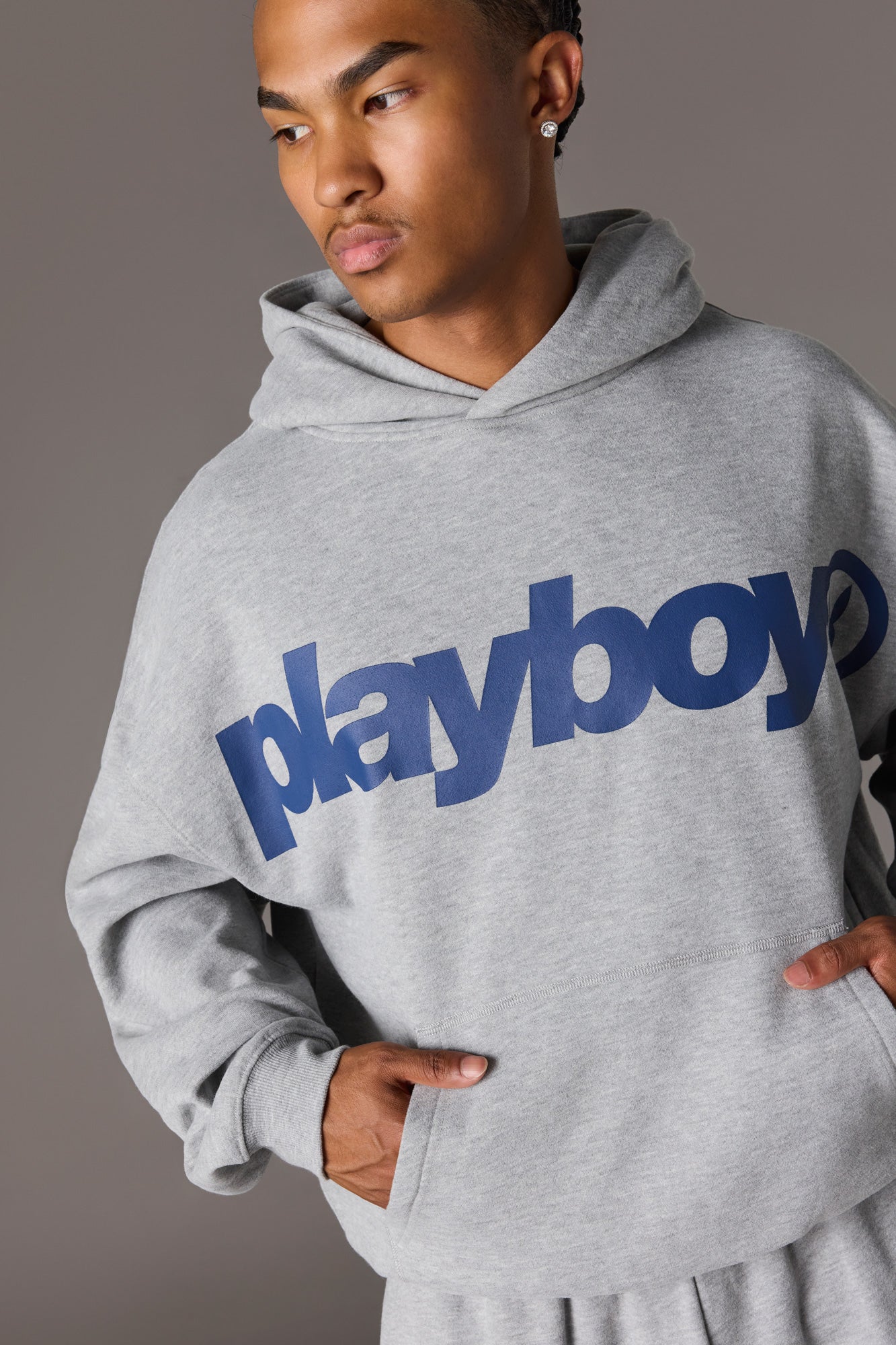 Playboy Graphic Baggy Fleece Hoodie