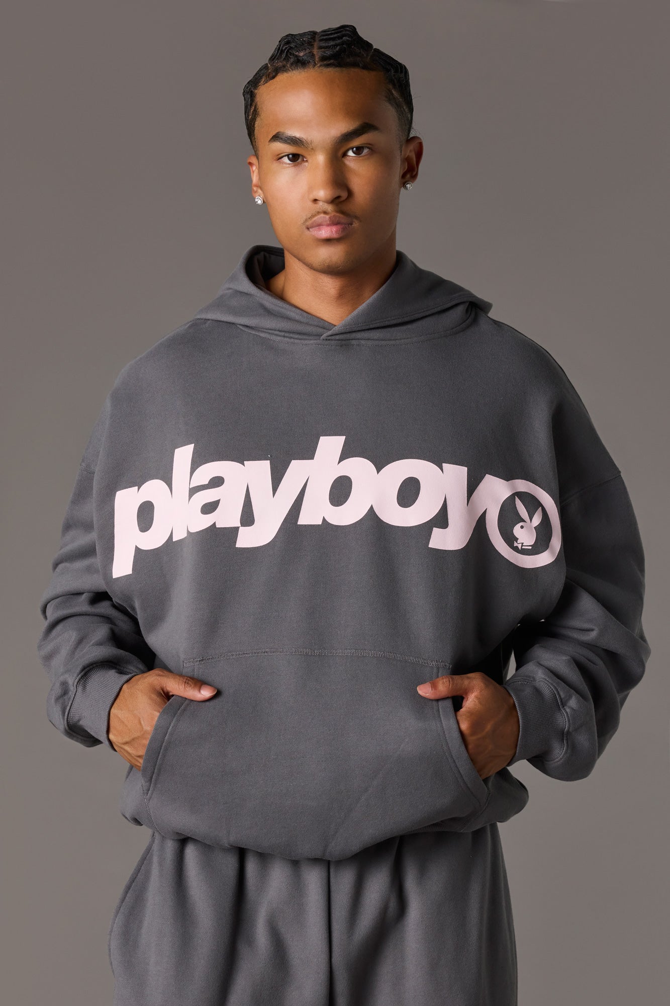 Playboy Graphic Baggy Fleece Hoodie