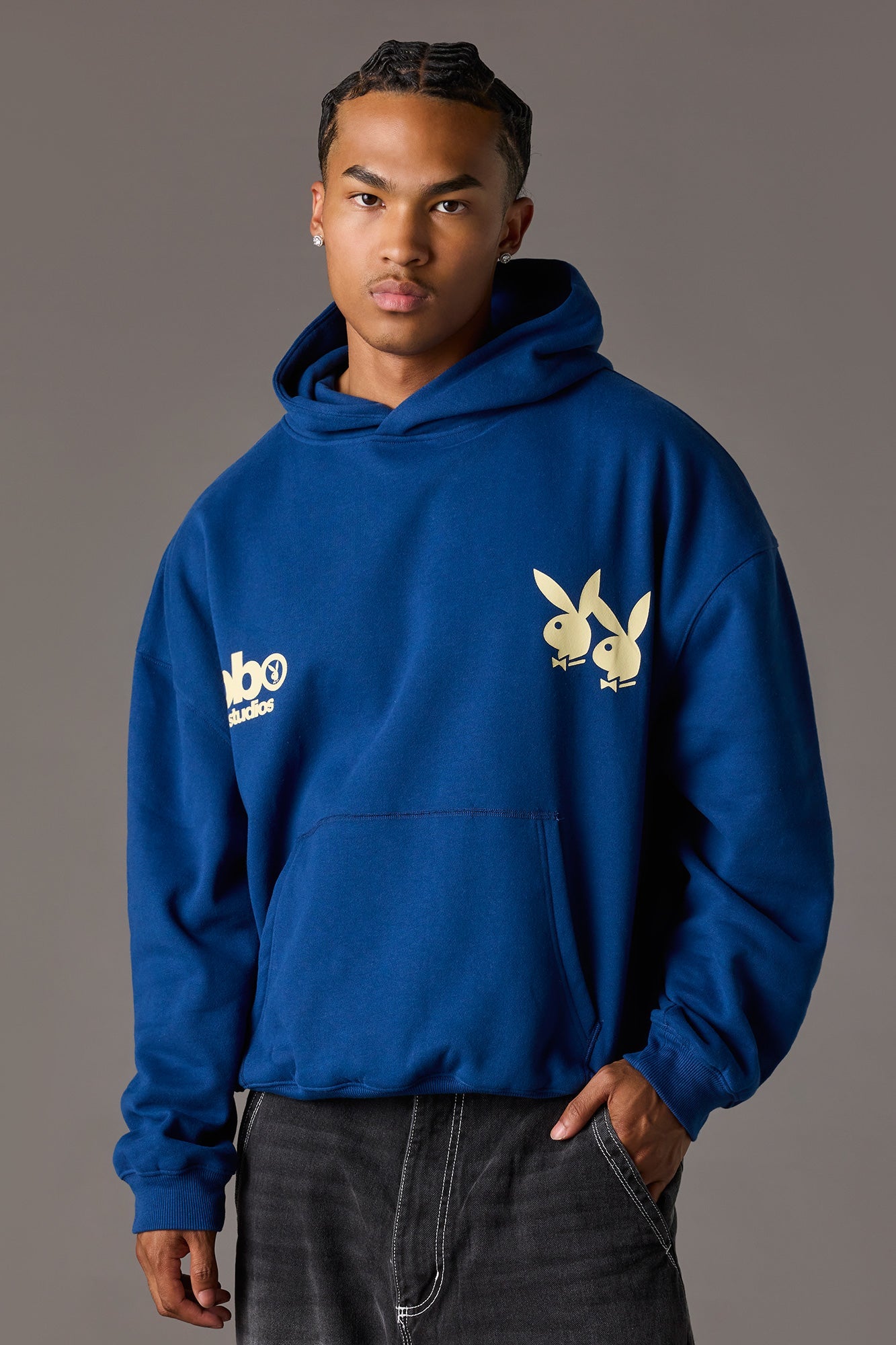 Playboy Graphic Baggy Fleece Hoodie