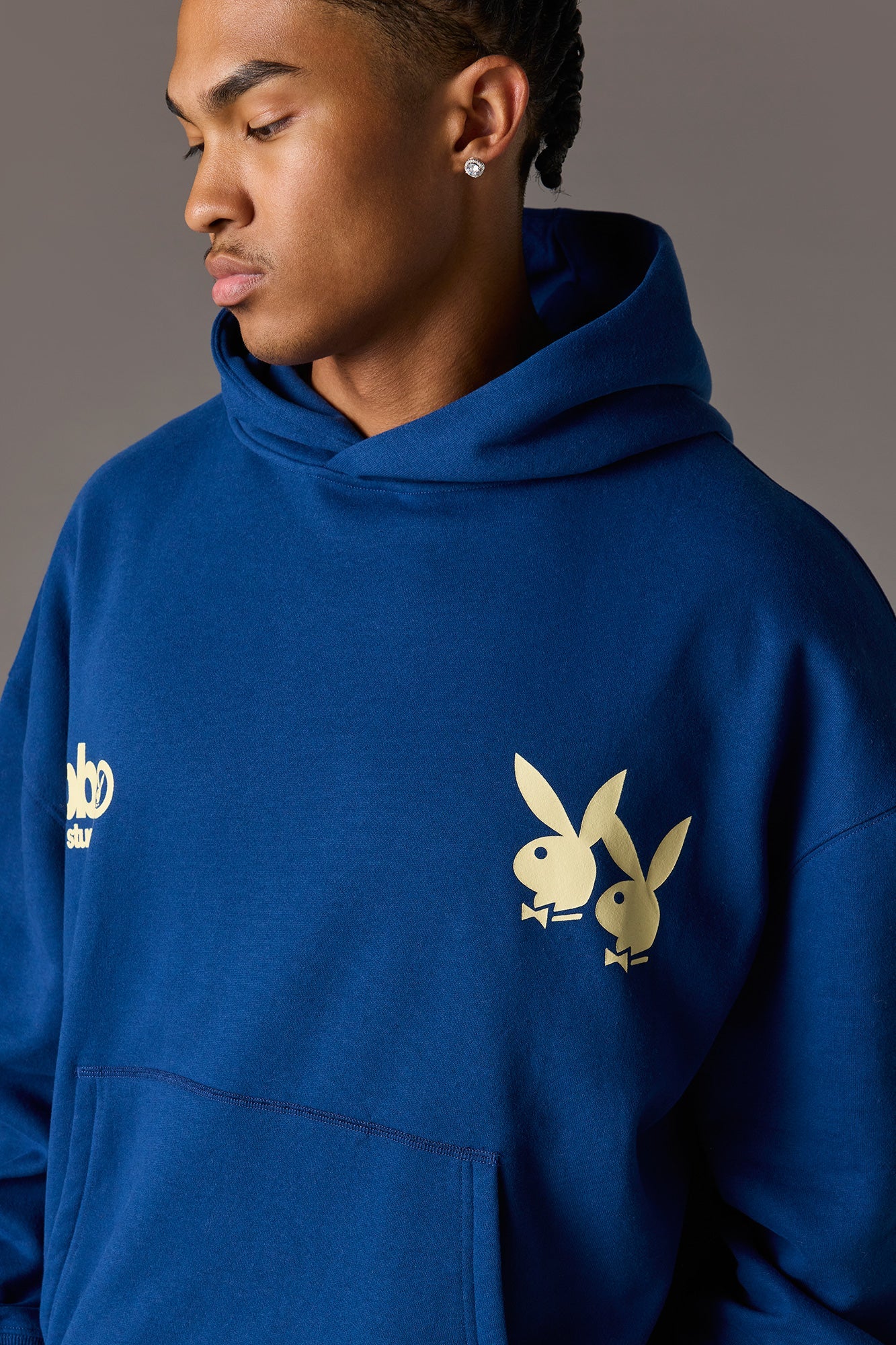 Playboy Graphic Baggy Fleece Hoodie