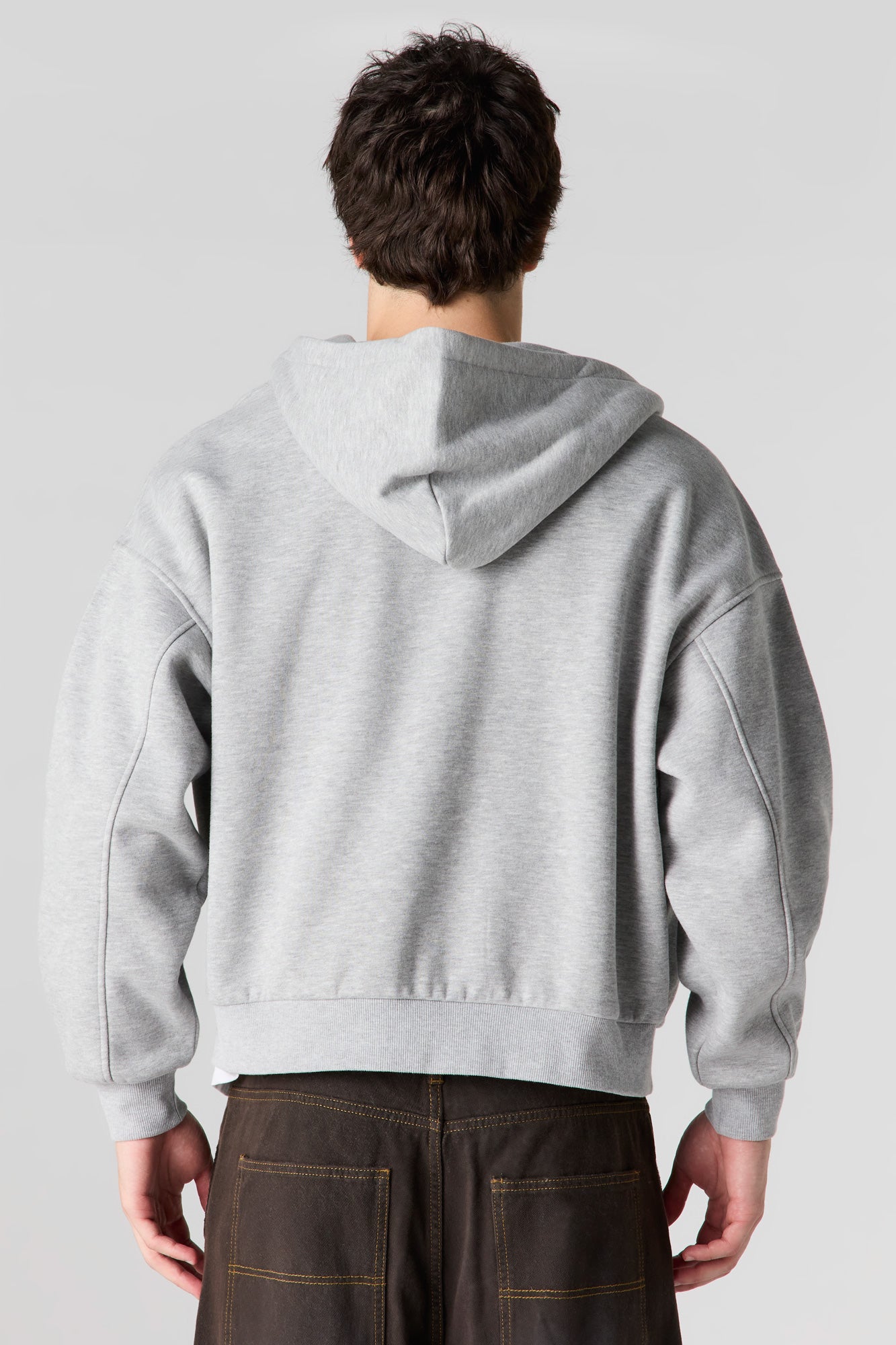 Premium Heavyweight Fleece 2-Way Zip Boxy Hoodie