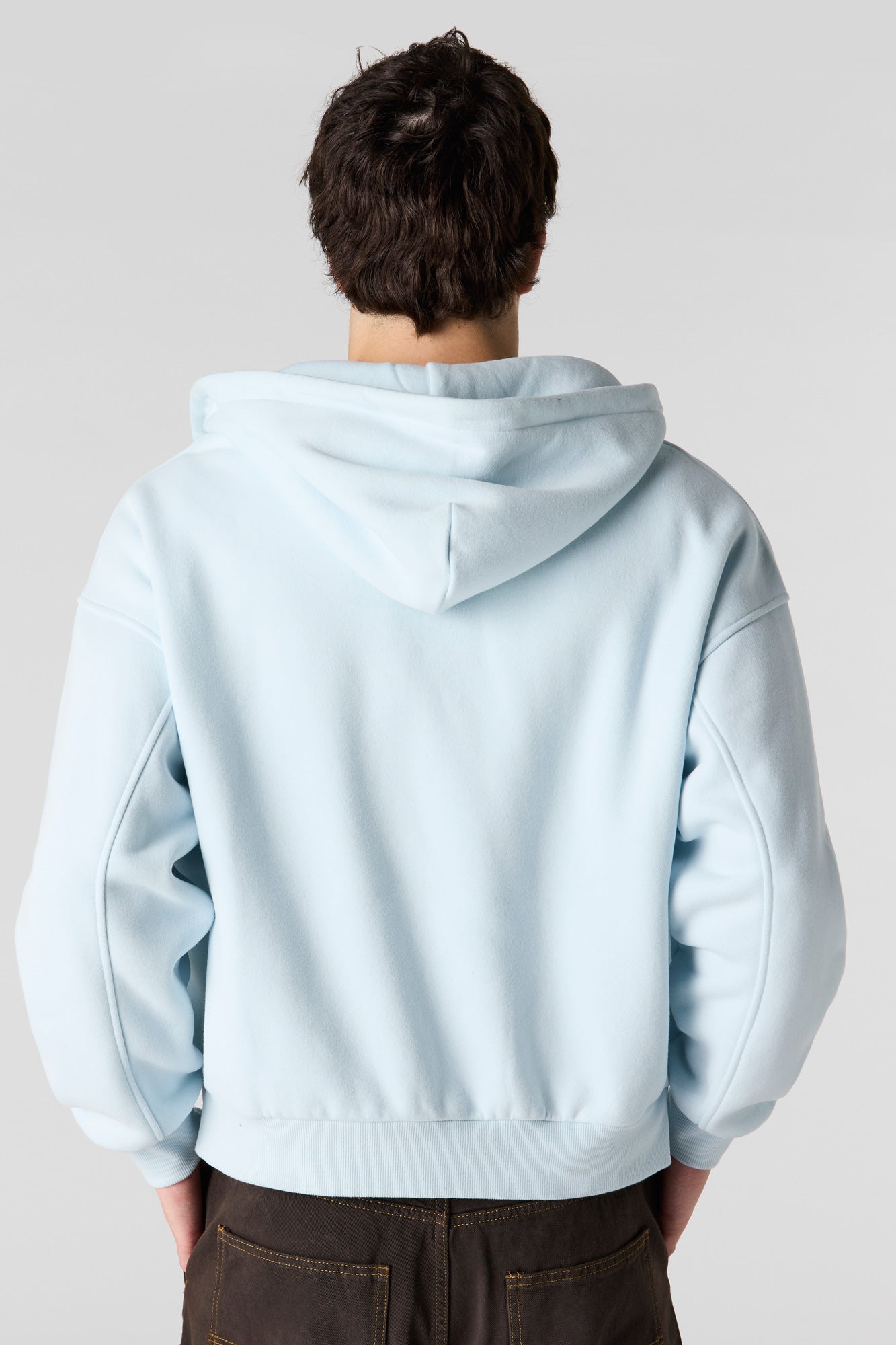 Premium Heavyweight Fleece 2-Way Zip Boxy Hoodie