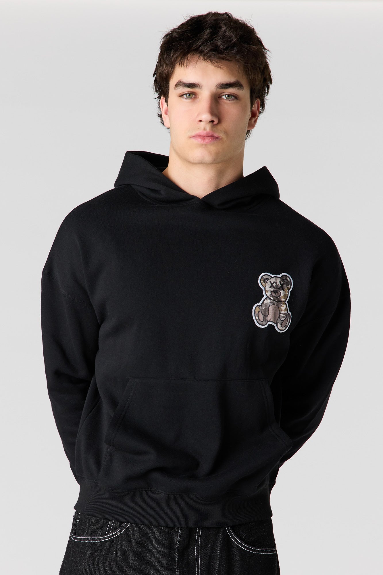 Graphic Fleece Boxy Hoodie